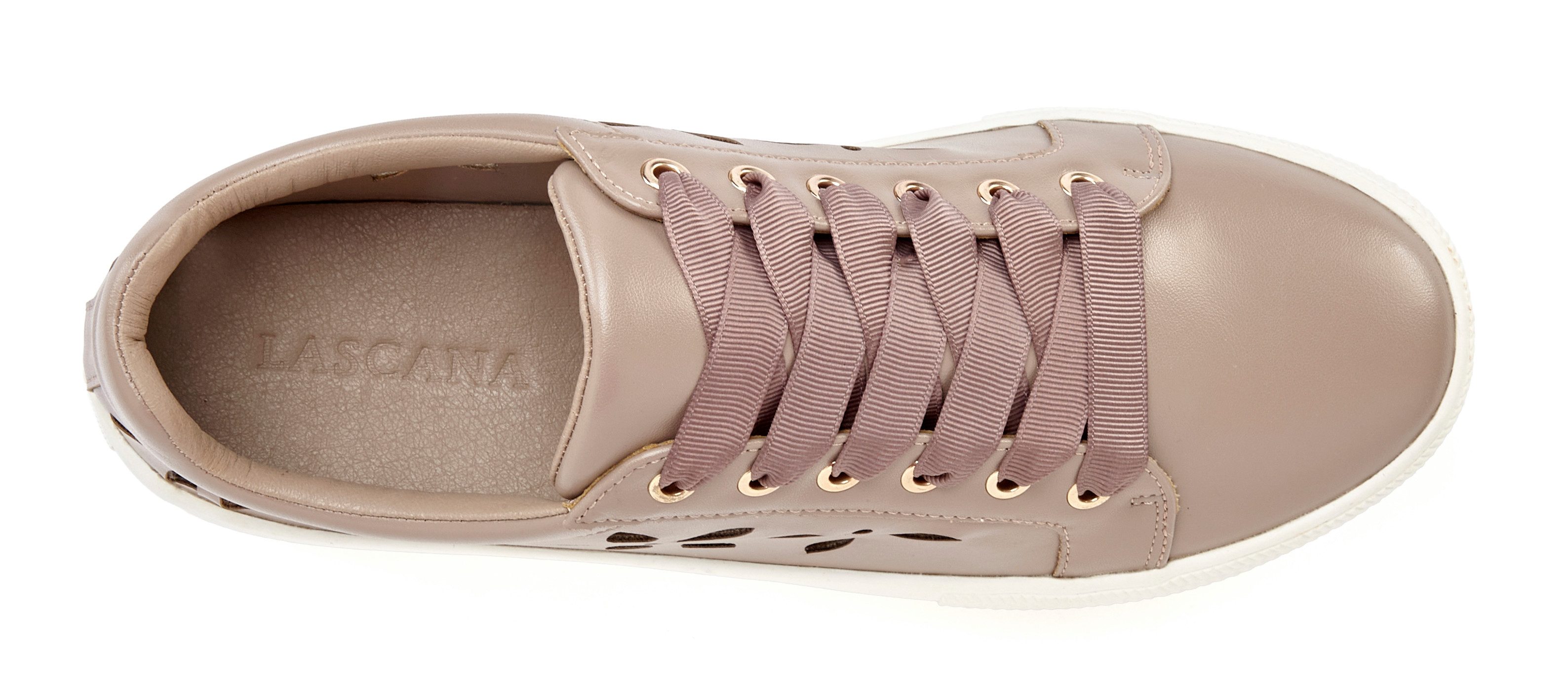 Lascana Sneakers met kleine cut-outs, veterschoenen, vrijetijdsschoenen vegan