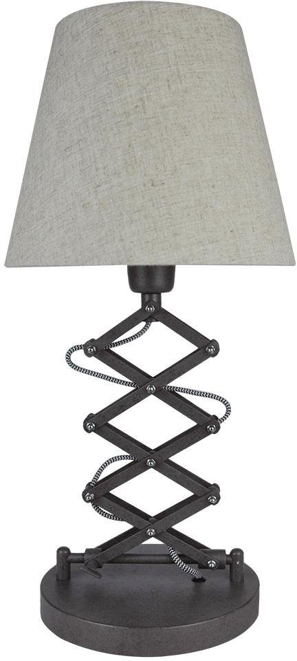 näve Tafellamp Adrienne Lamphouder in hoogte verstelbaar, E27 max. 40 W, bruin en ecru (1 stuk) tafellampen beige