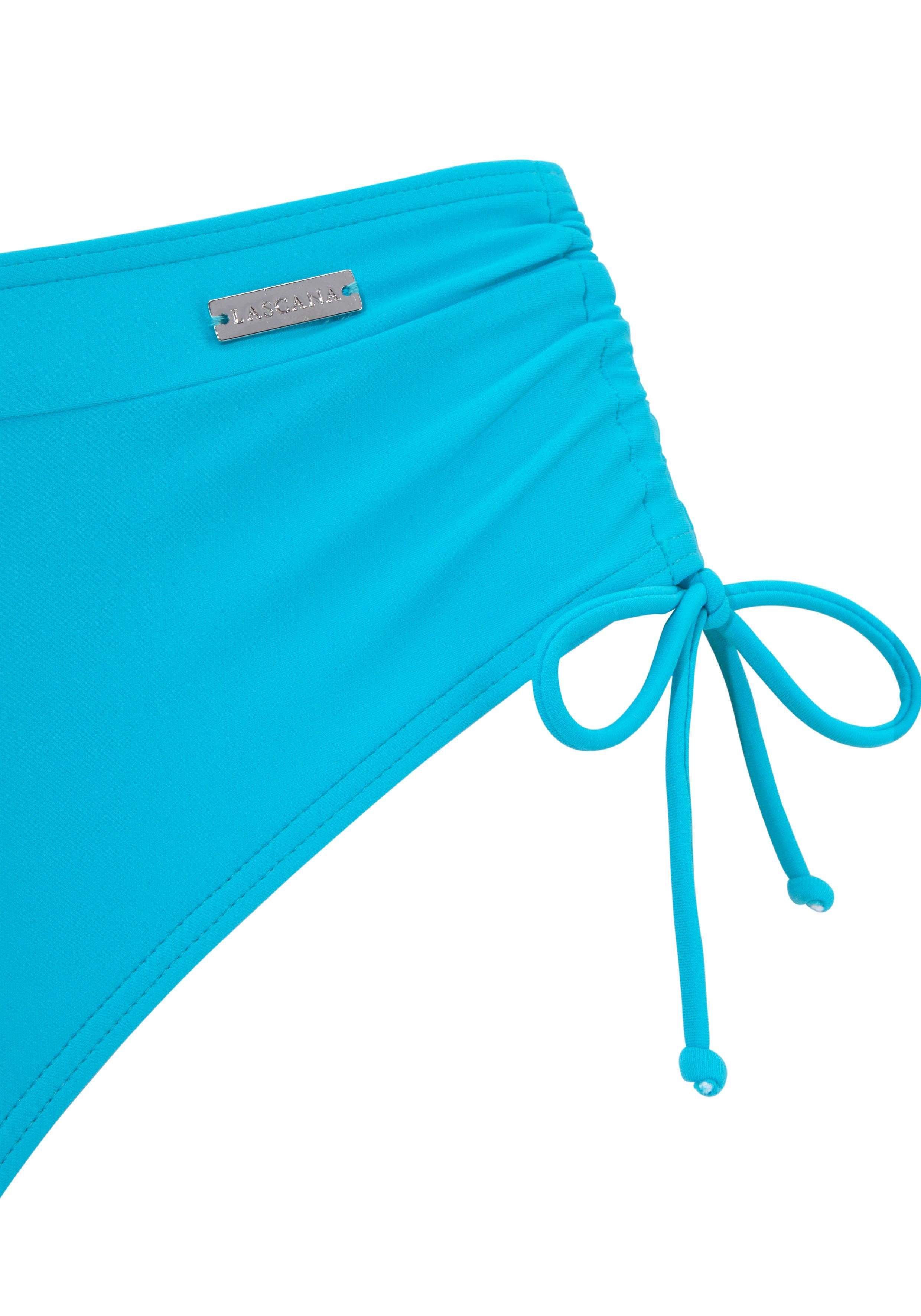 Lascana Beugelbikini met opzij aangerimpeld bikinibroekje