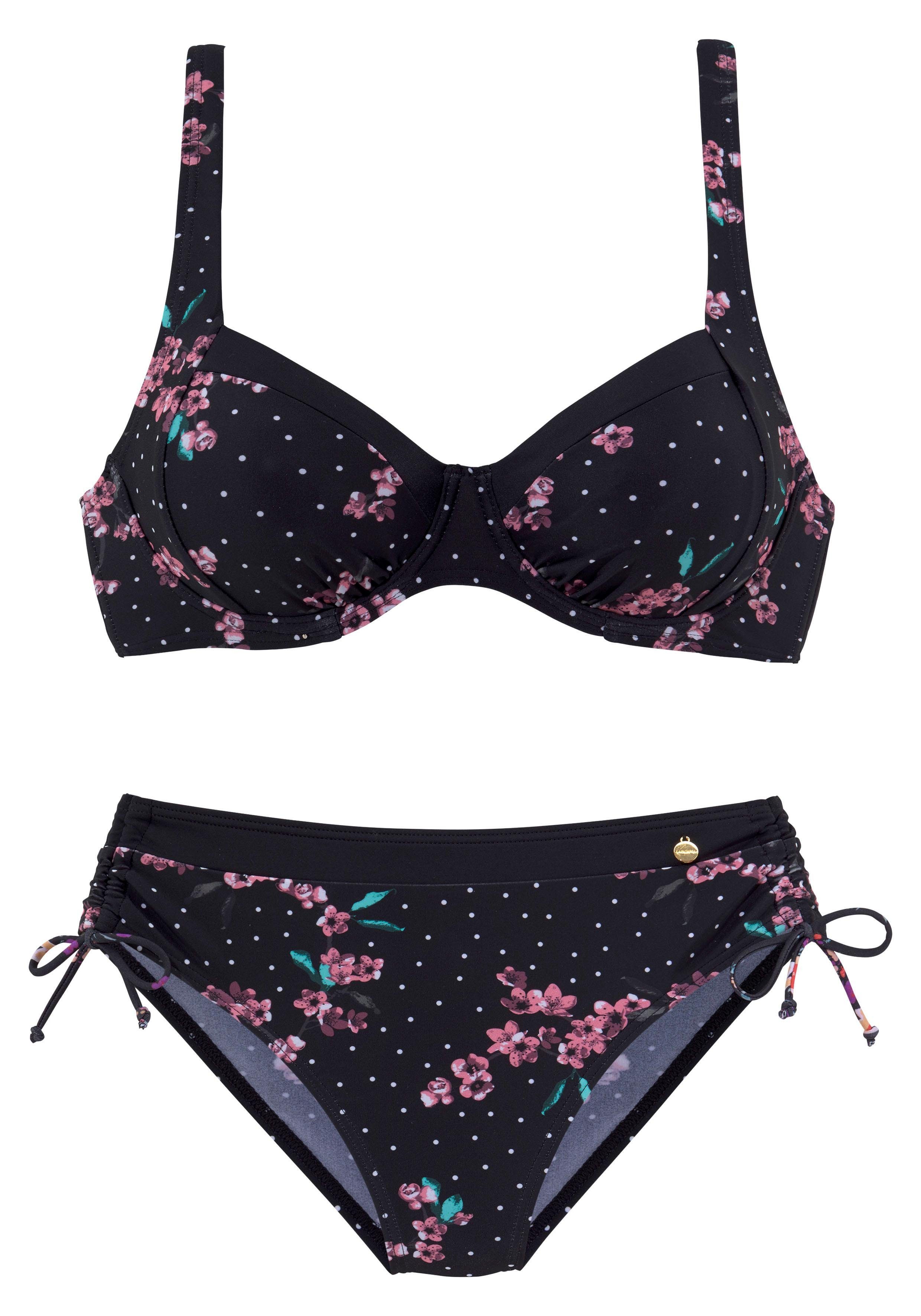 Lascana Beugelbikini met gebloemde print