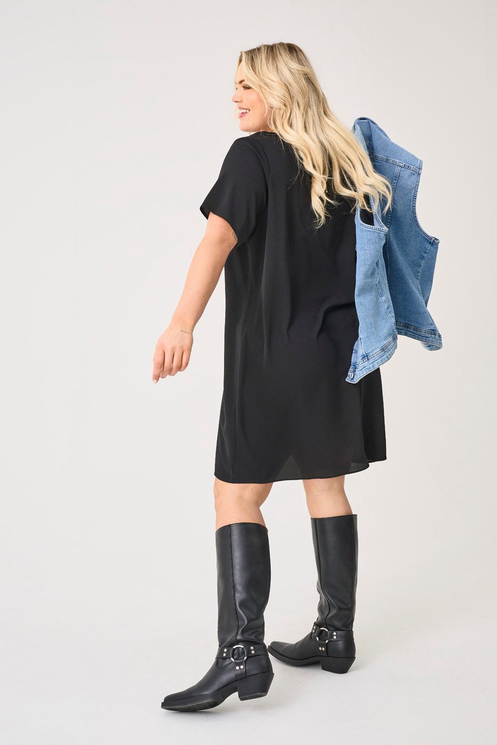 ONLY CARMAKOMA Blousejurk CARLUX SS TUNIC DRESS WVN NOOS