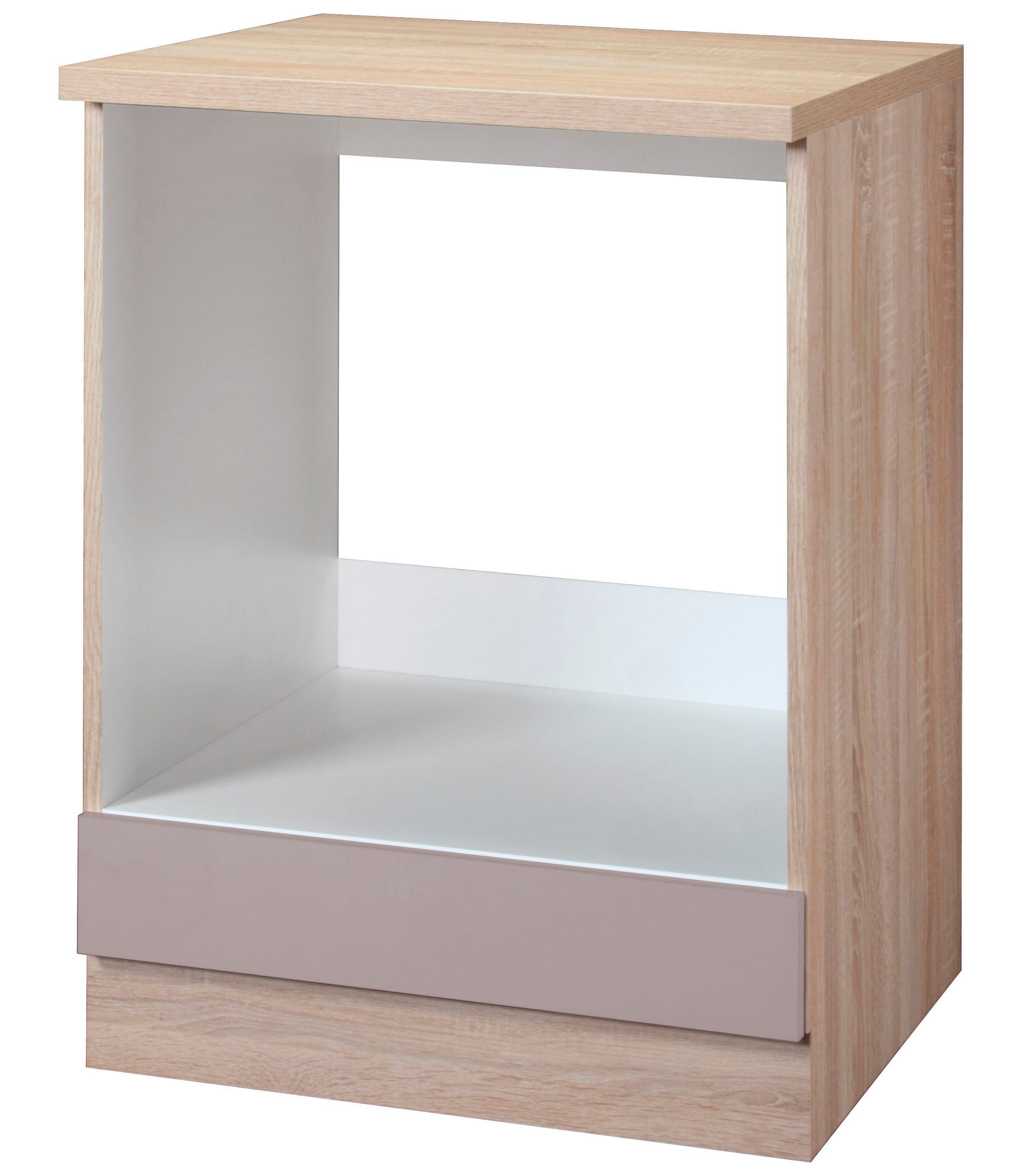 wiho Küchen Ombouwkast voor oven Montana 60 cm breed ombouwkasten bruin