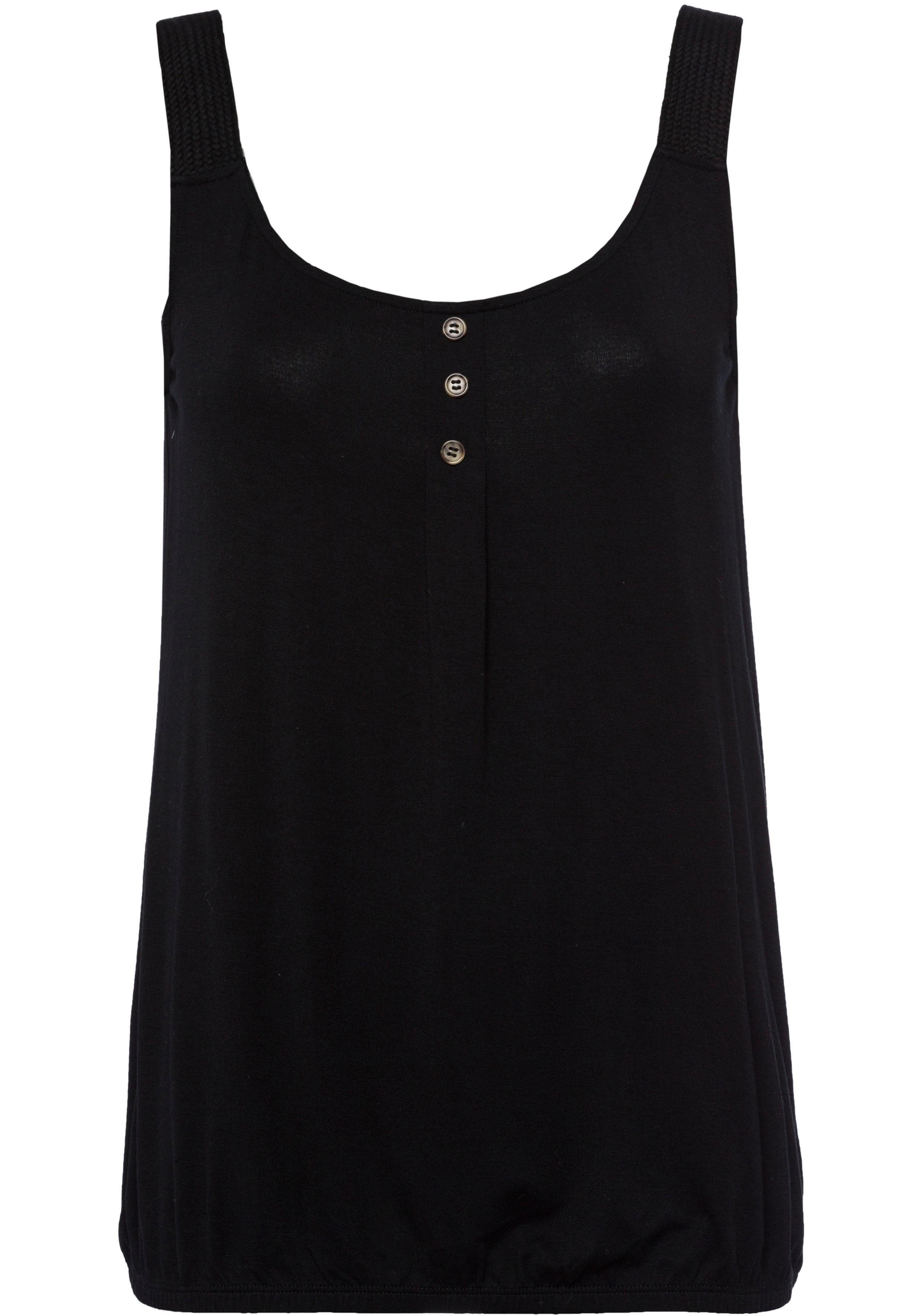 Lascana Strandtop Met gevlochten bandjes van zachte viscose-stretch (Set van 2)