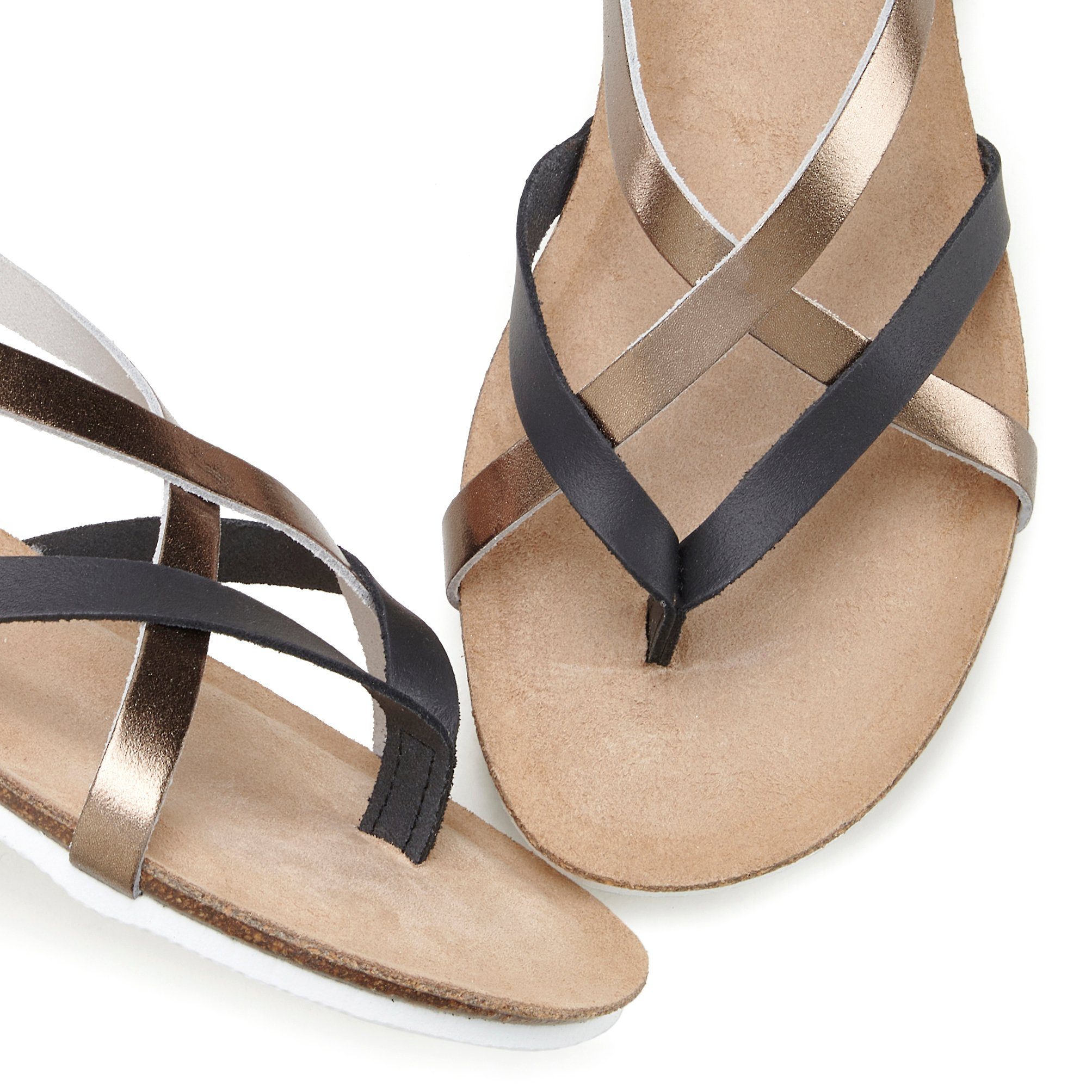 Vivance Teenslippers Sandaal, sandalette, zomerschoen van hoogwaardig leer