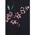 lascana shirttop met kleine kapmouwtjes en bloemenprint (set van 2) multicolor