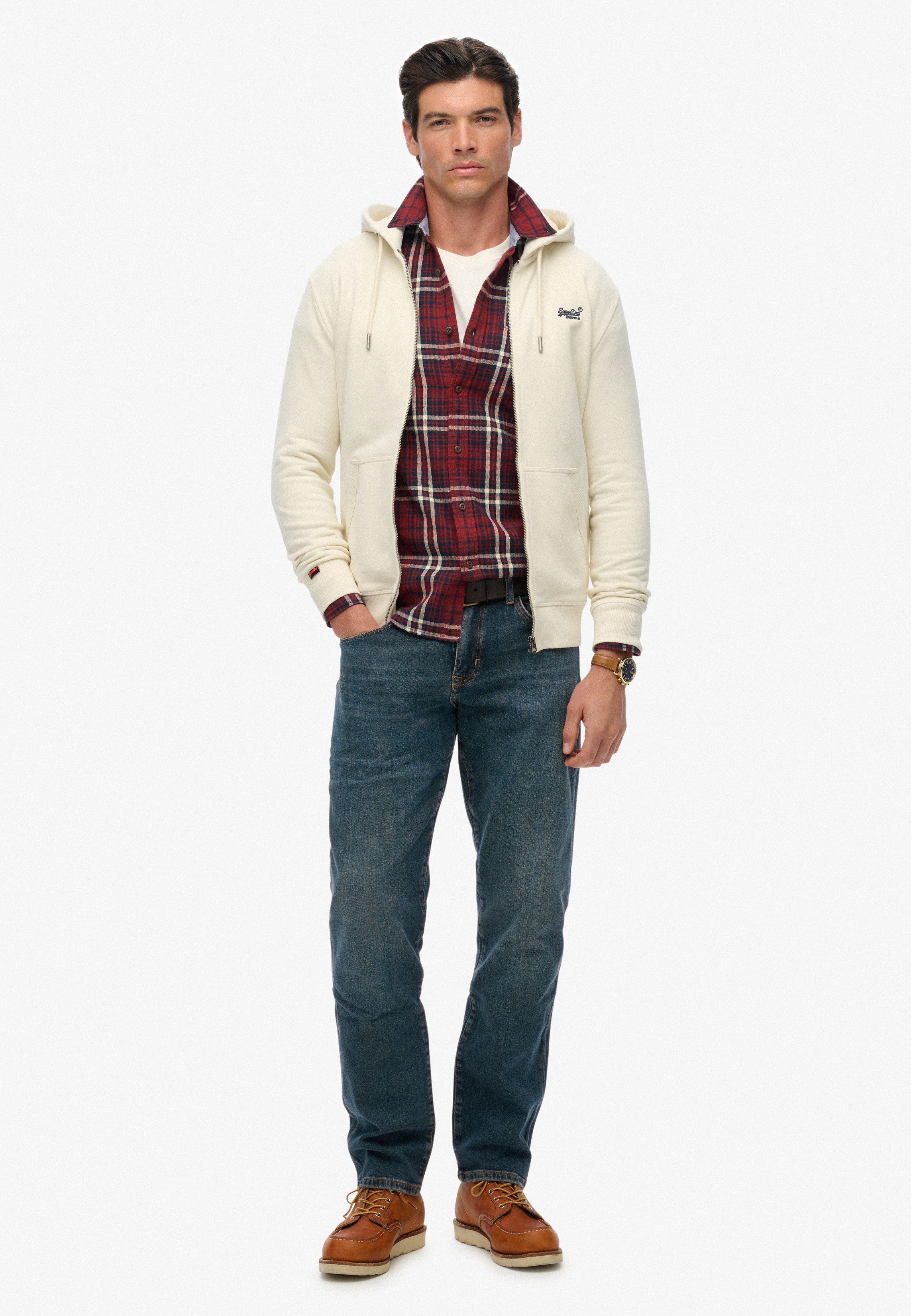 Superdry Capuchonsweatvest ESSENTIAL LOGO ZIP HOODIE HB