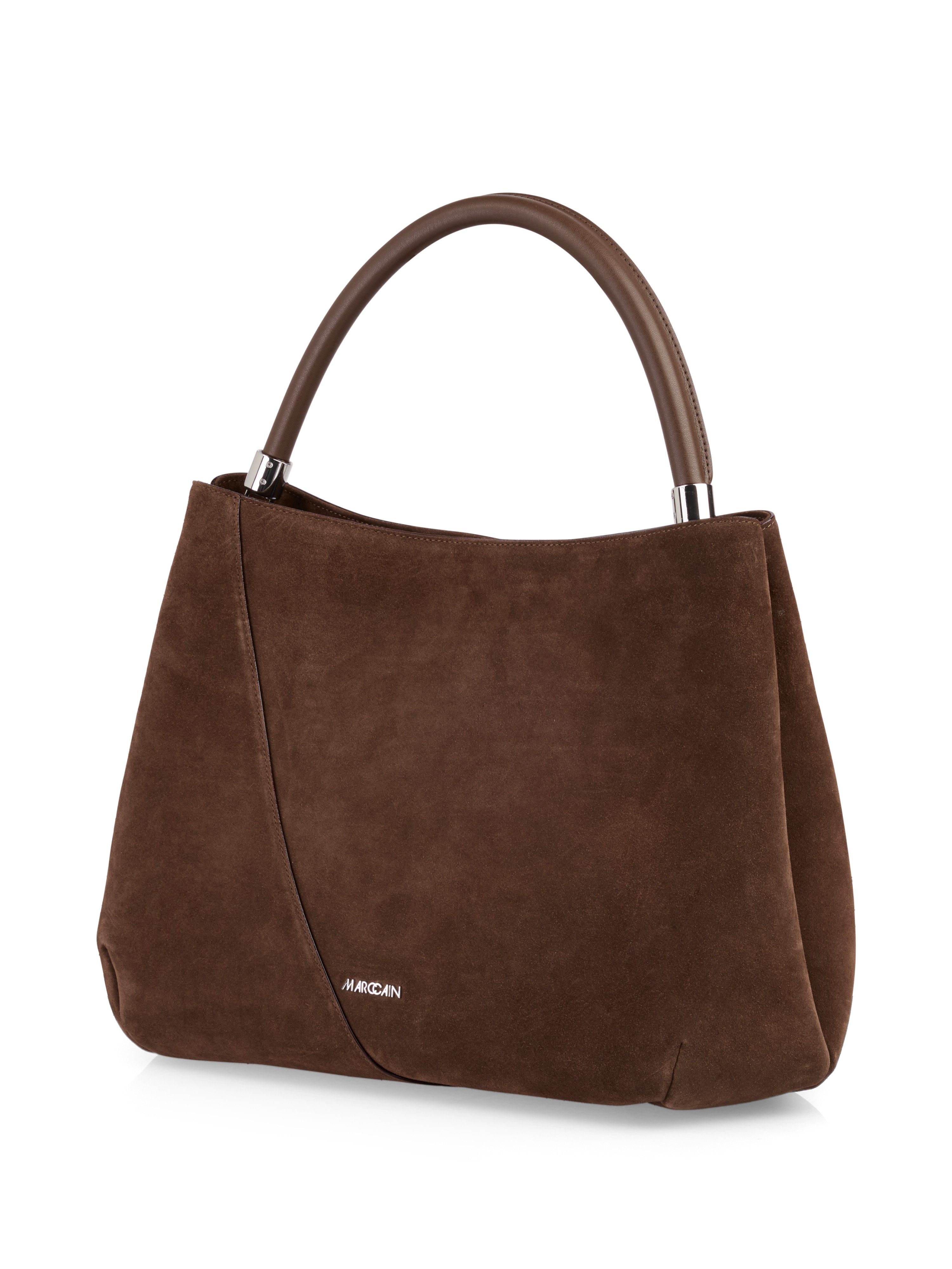 Marc Cain Tas Collections Mystic Plumage Handtas, shopper met logo-opdruk