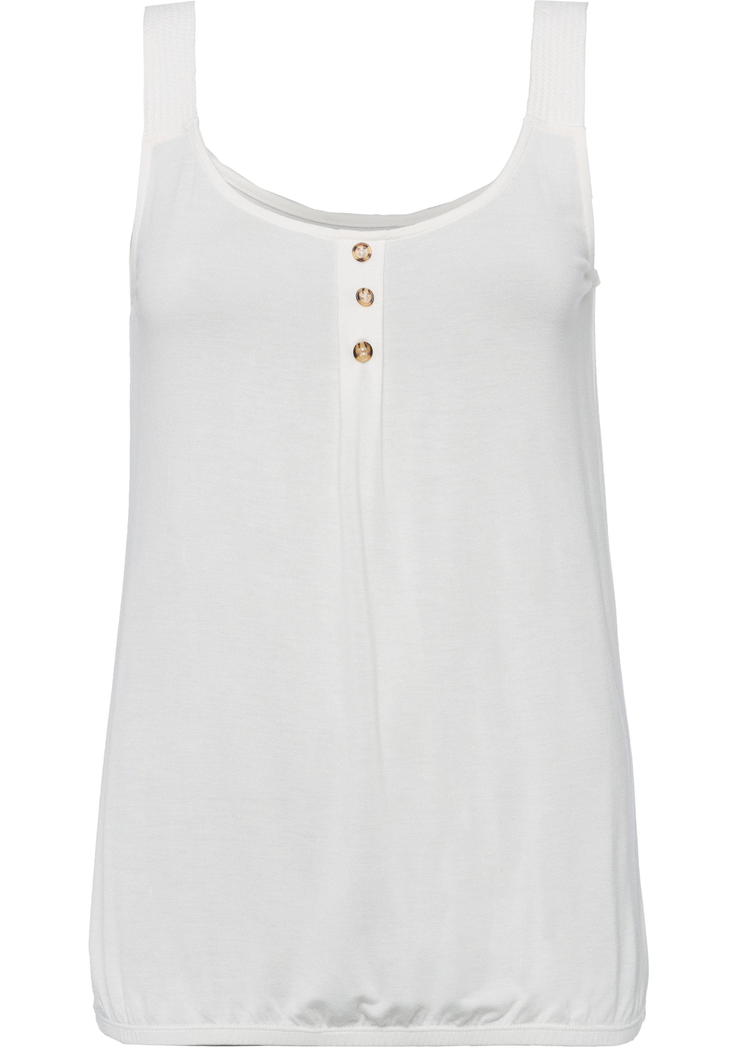 Lascana Strandtop Met gevlochten bandjes van zachte viscose-stretch (Set van 2)