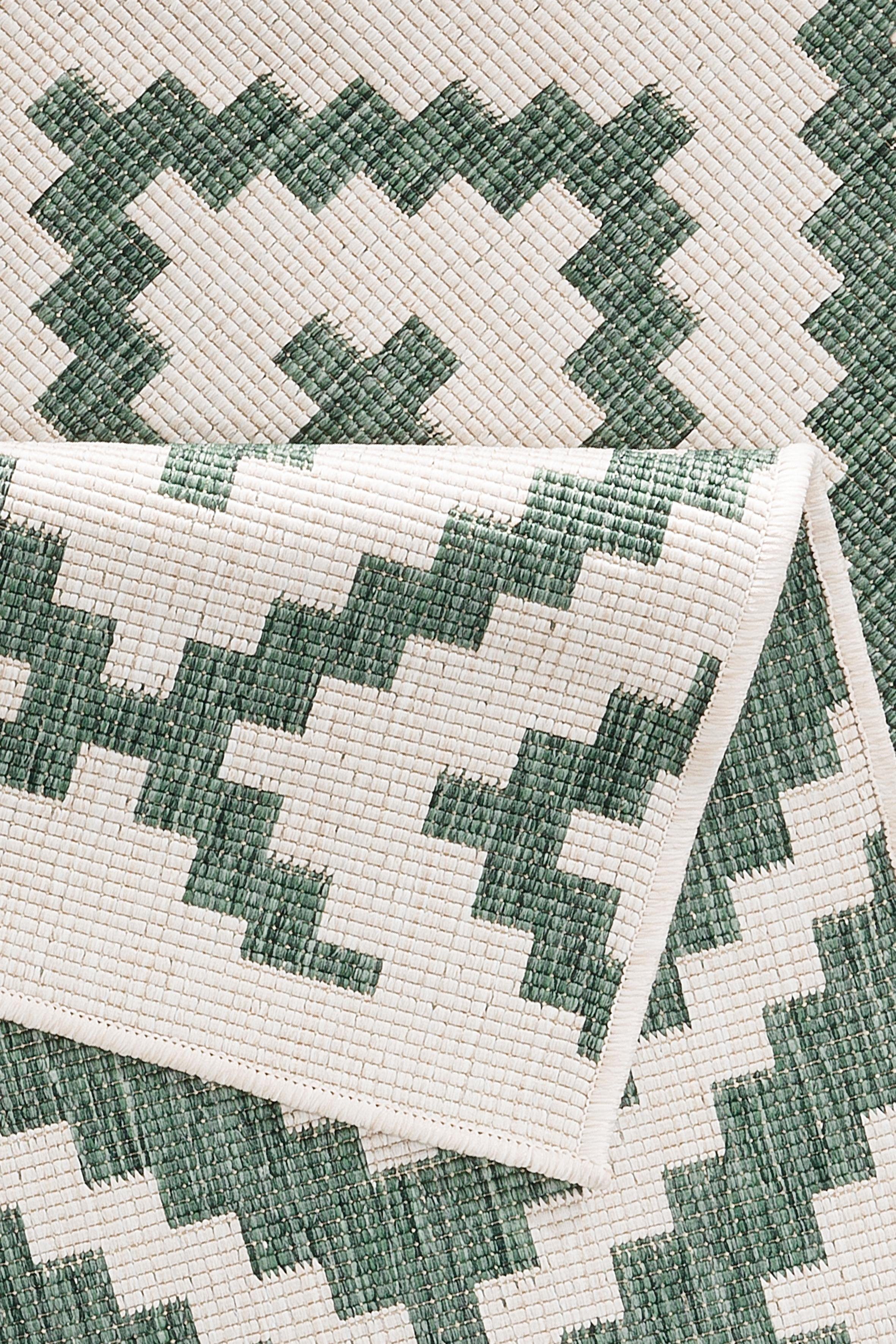 my home Vloerkleed Ronda tweezijdig te gebruiken kleed Sisal-look, platweefsel, in- en outdoor, geometrisch boho design