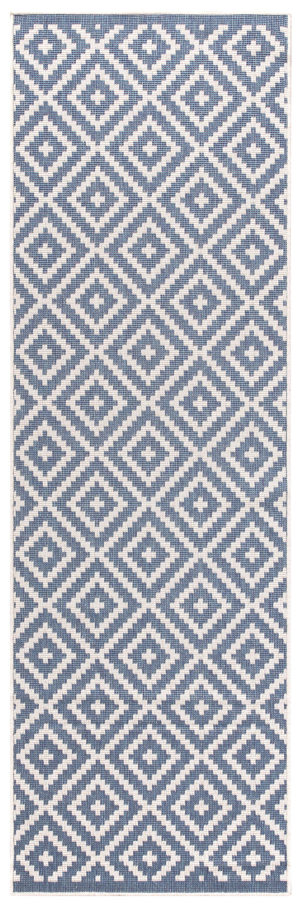 my home Loper Ronda tweezijdig te gebruiken kleed Sisal-look, platweefsel, in- en outdoor, geometrisch boho design