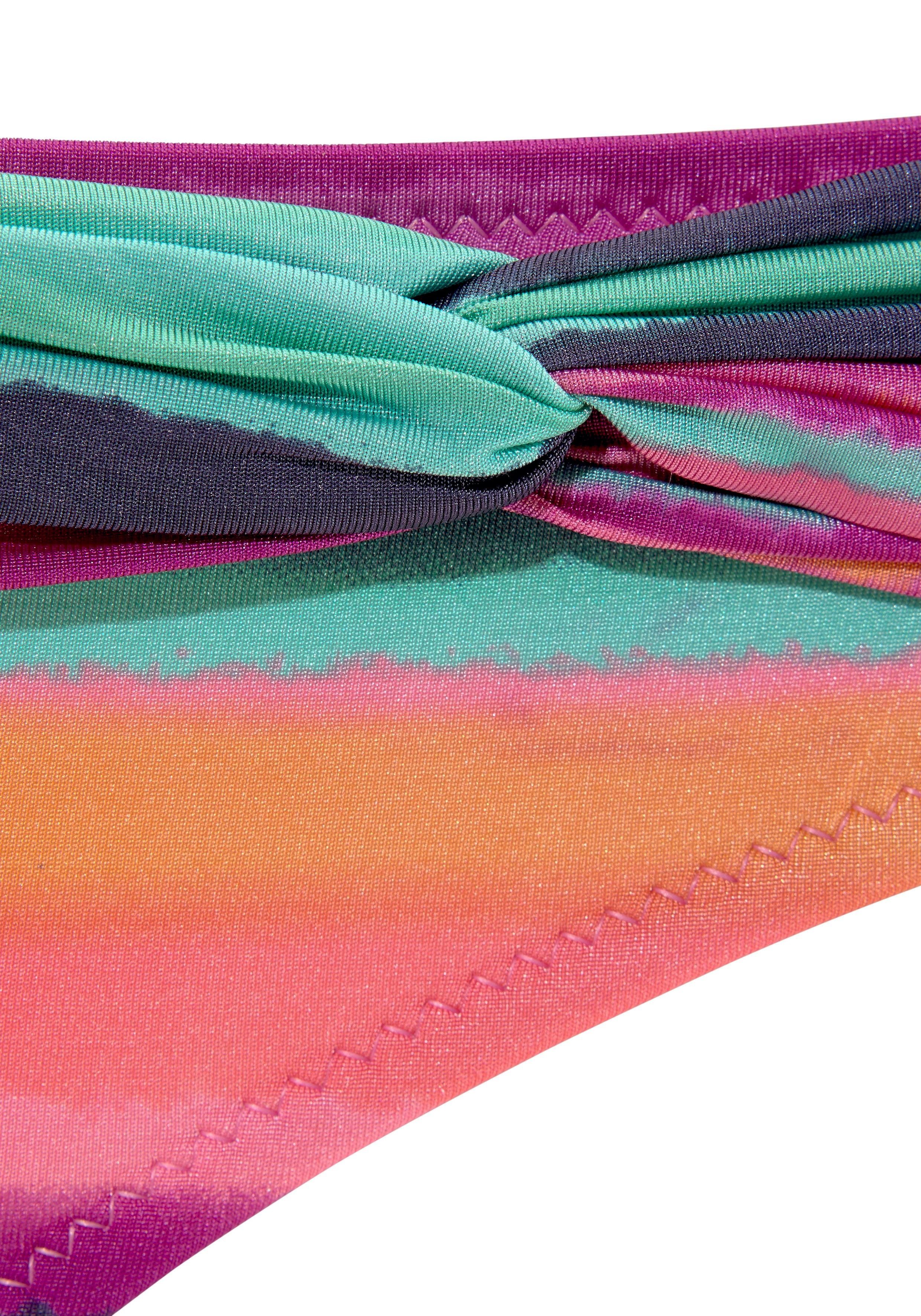 Lascana Bikinibroekje Rainbow met riem