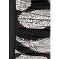 lascana badpak in modieuze bloemenprint met een modellerend effect zwart