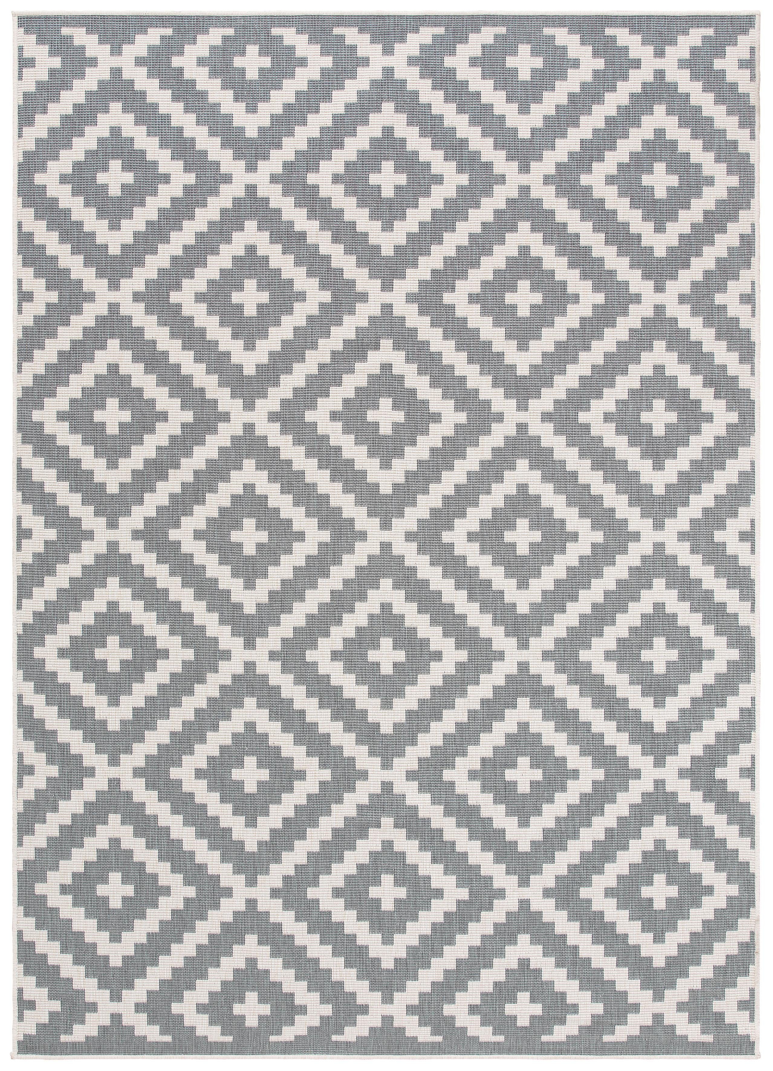 my home Vloerkleed Ronda tweezijdig te gebruiken kleed Sisal-look, platweefsel, in- en outdoor, geometrisch boho design