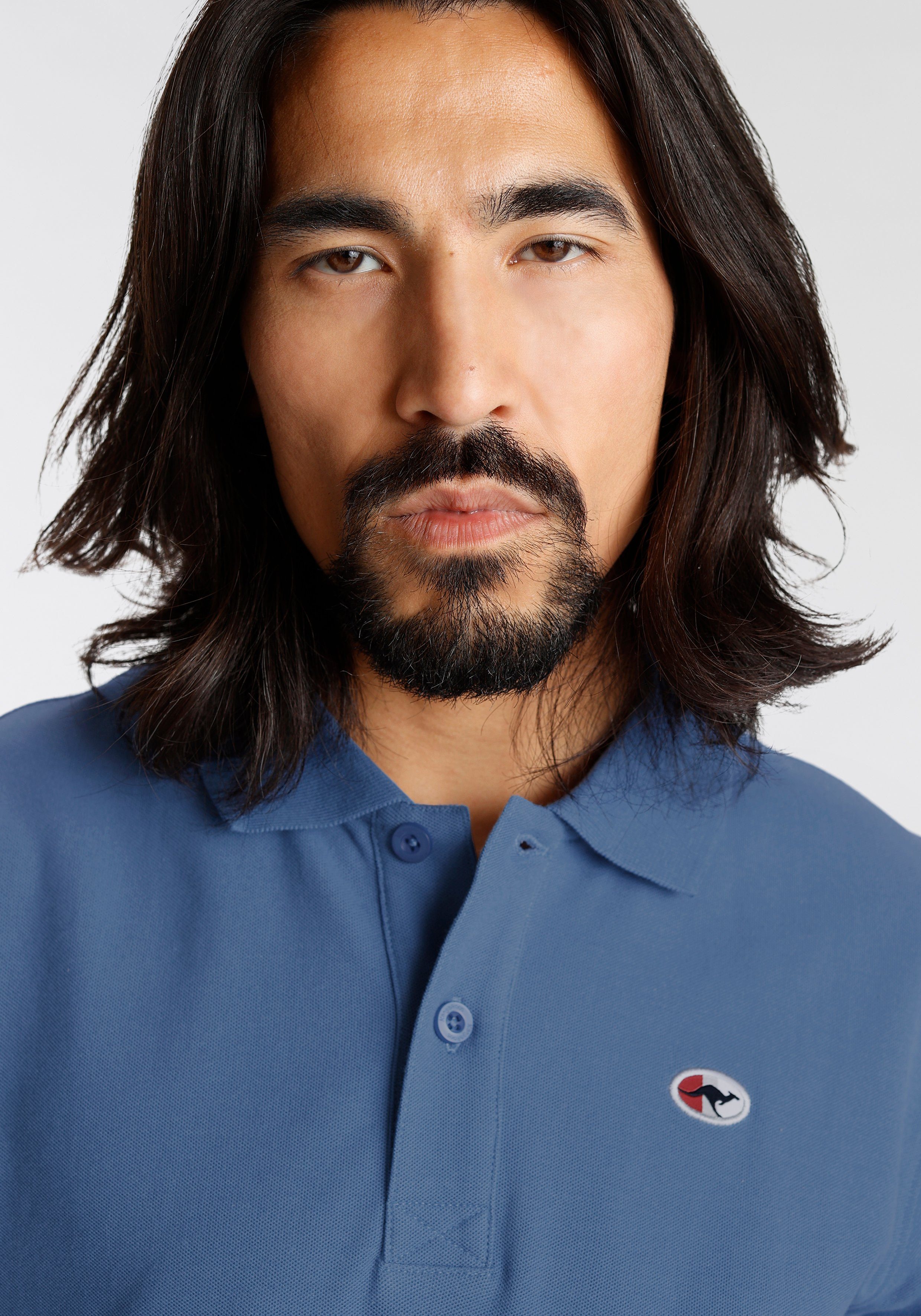 KangaROOS Poloshirt Korte mouwen, met polokraag, van piqué-stof, van 100% katoen