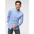 selected homme businessoverhemd slim new-mark shirt blauw
