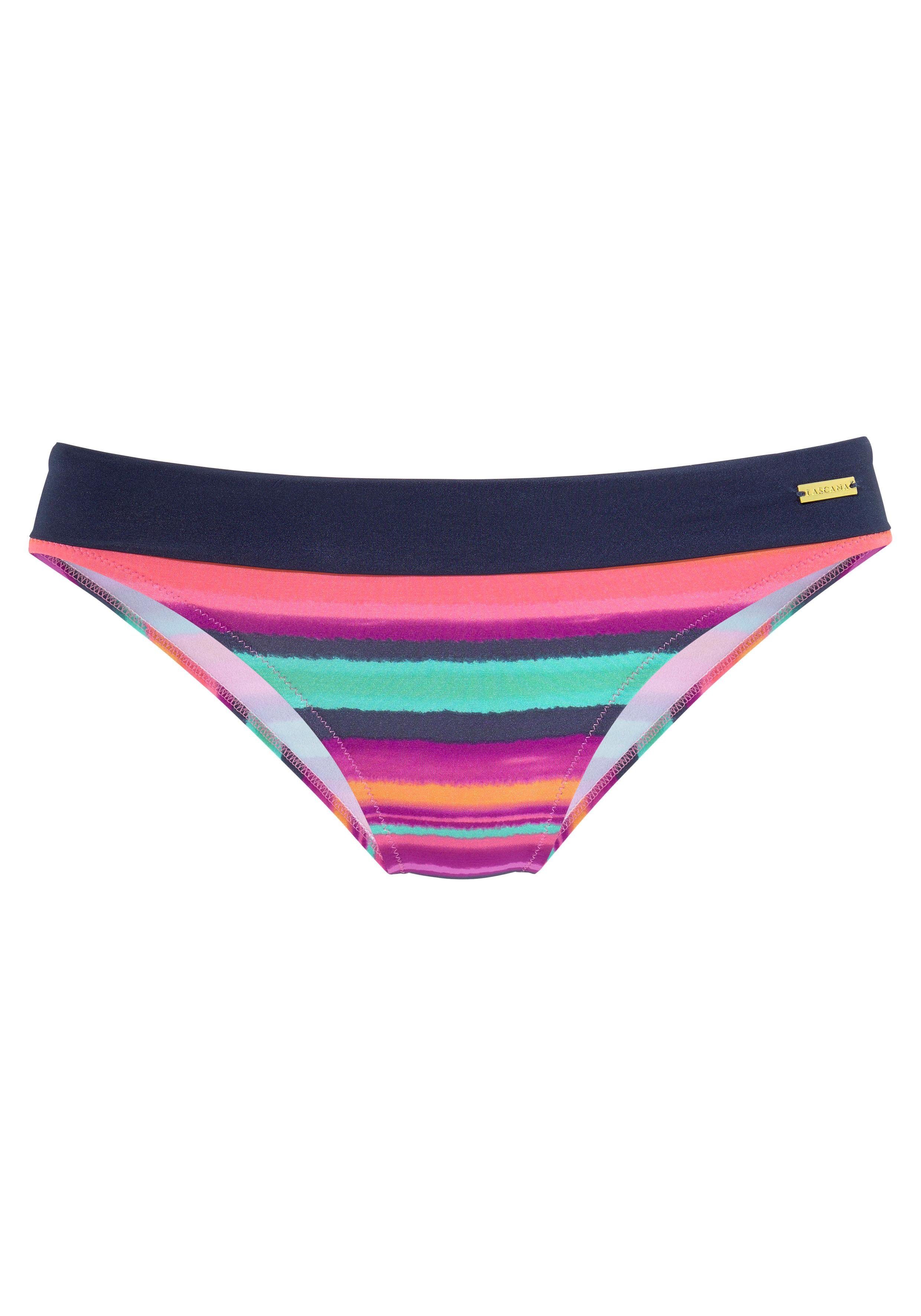 Lascana Bikinibroekje Rainbow met omslagband