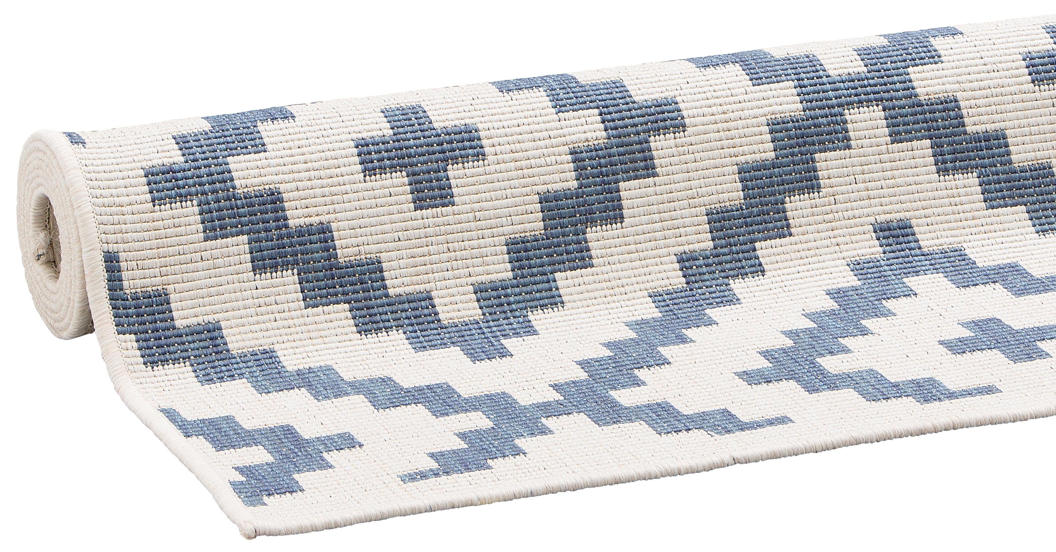 my home Vloerkleed Ronda tweezijdig te gebruiken kleed Sisal-look, platweefsel, in- en outdoor, geometrisch boho design