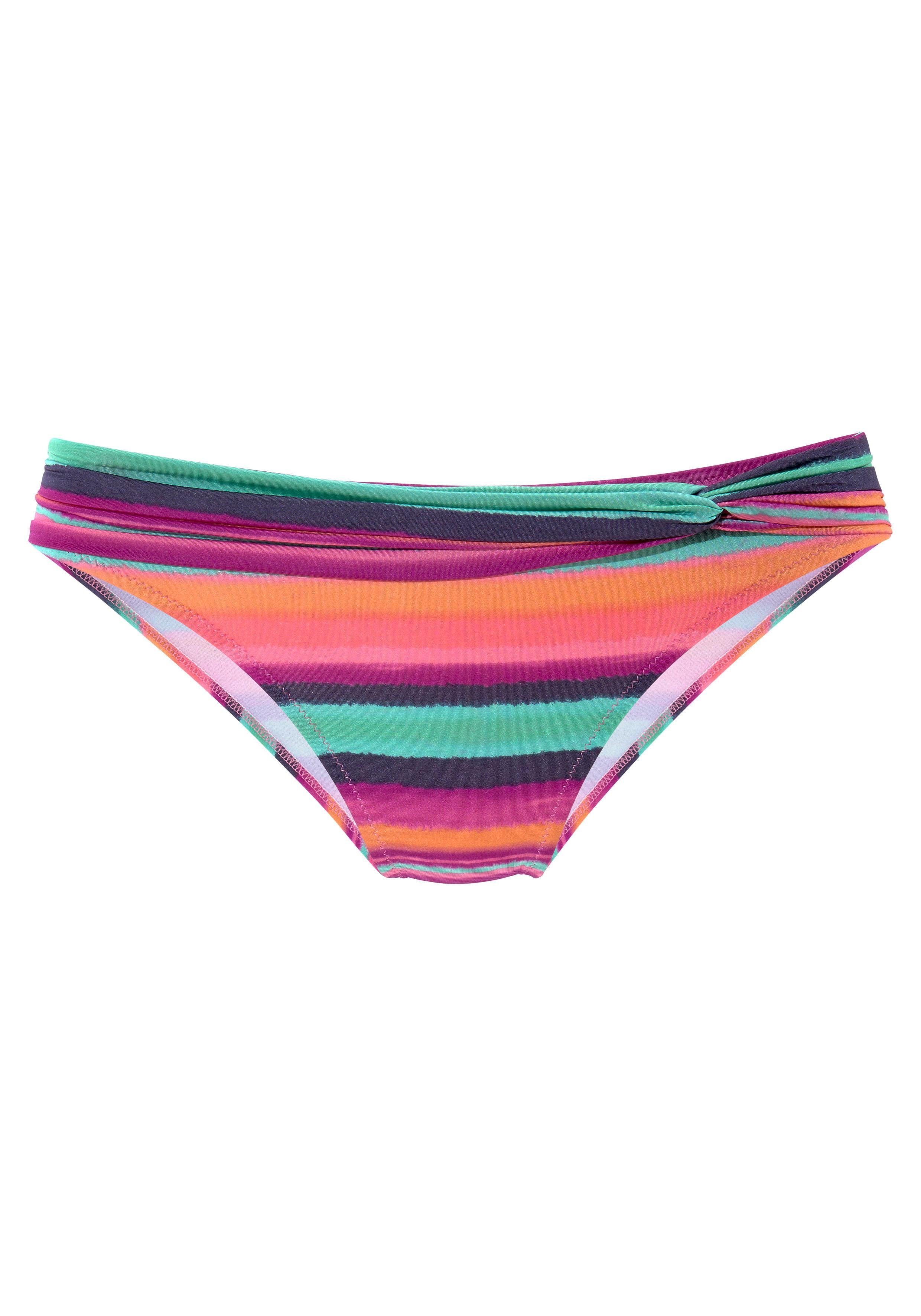 Lascana Bikinibroekje Rainbow met riem