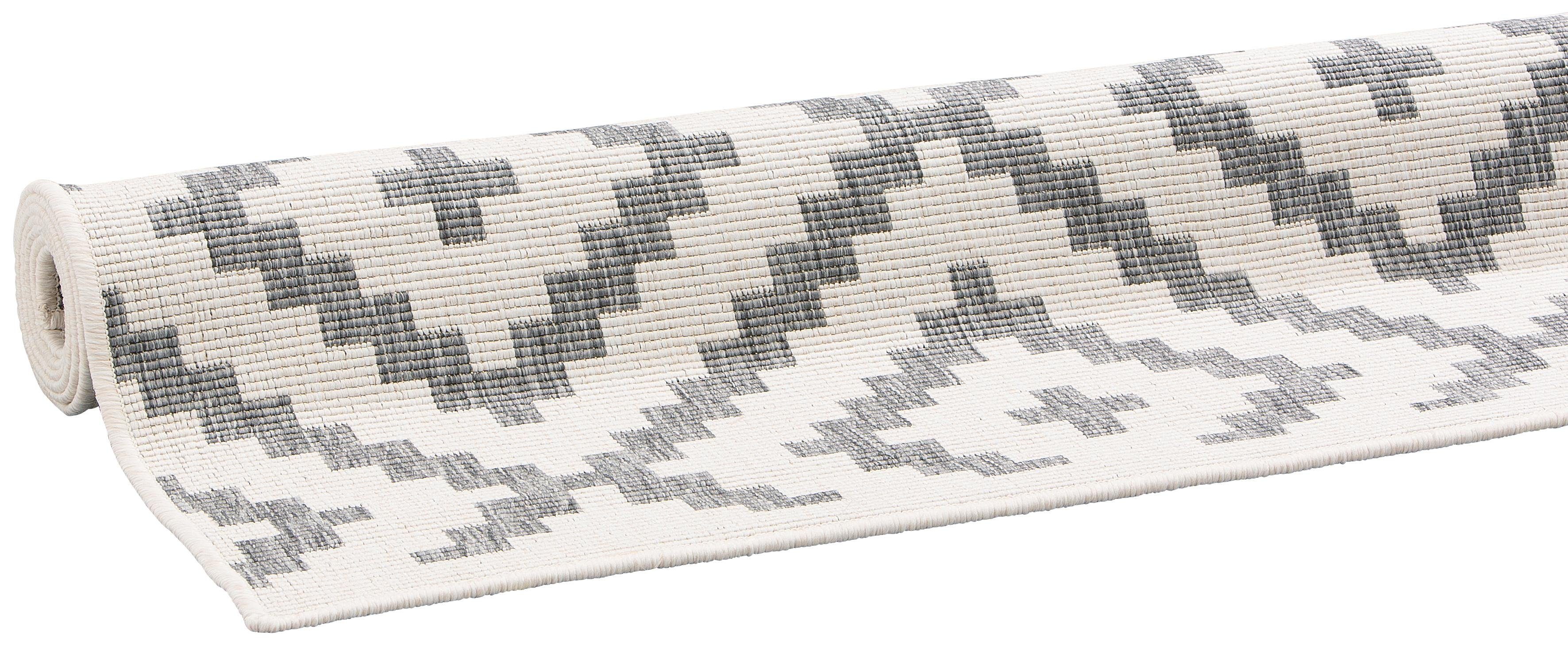 my home Vloerkleed Ronda tweezijdig te gebruiken kleed Sisal-look, platweefsel, in- en outdoor, geometrisch boho design