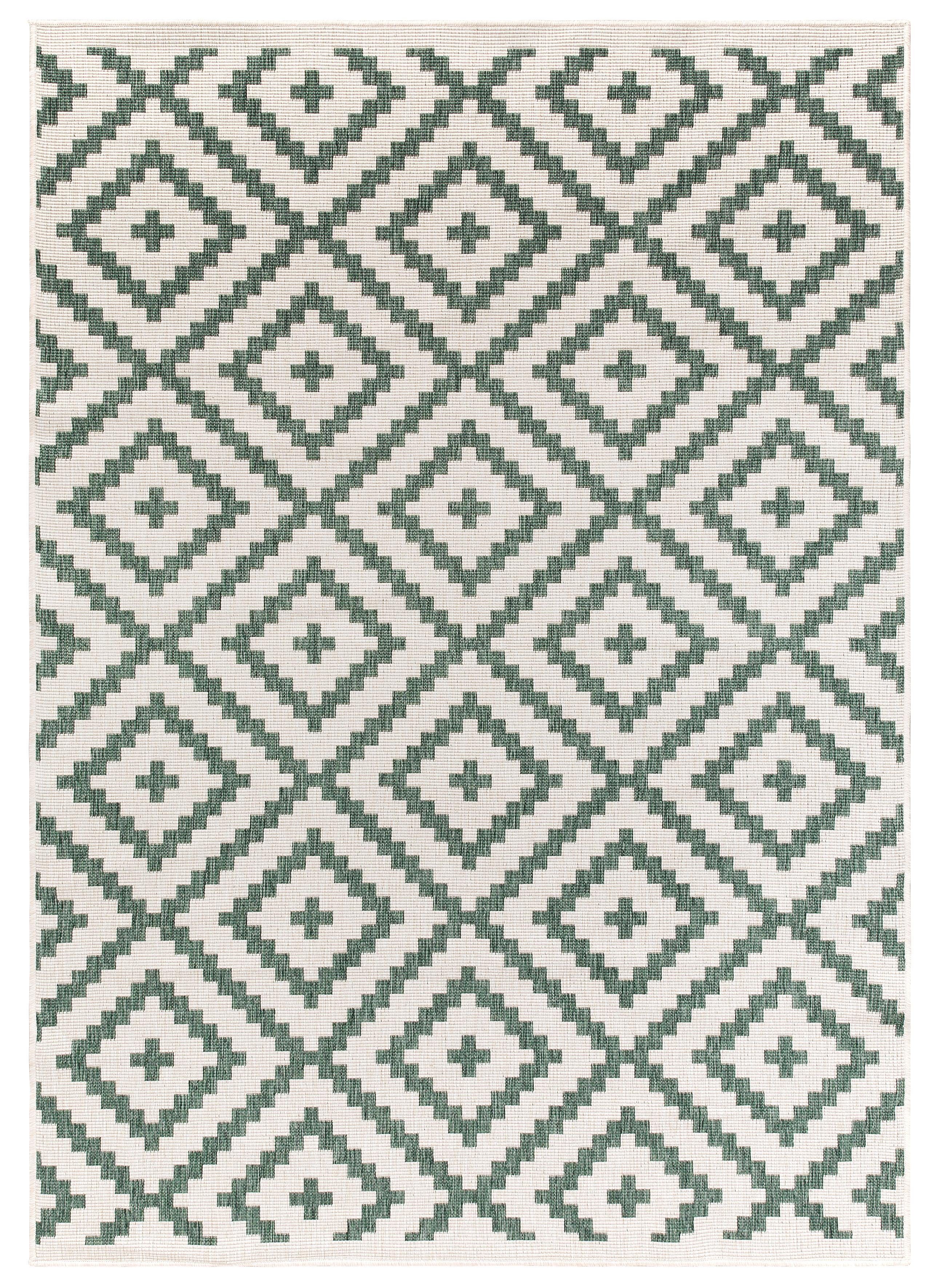 my home Vloerkleed Ronda tweezijdig te gebruiken kleed Sisal-look, platweefsel, in- en outdoor, geometrisch boho design