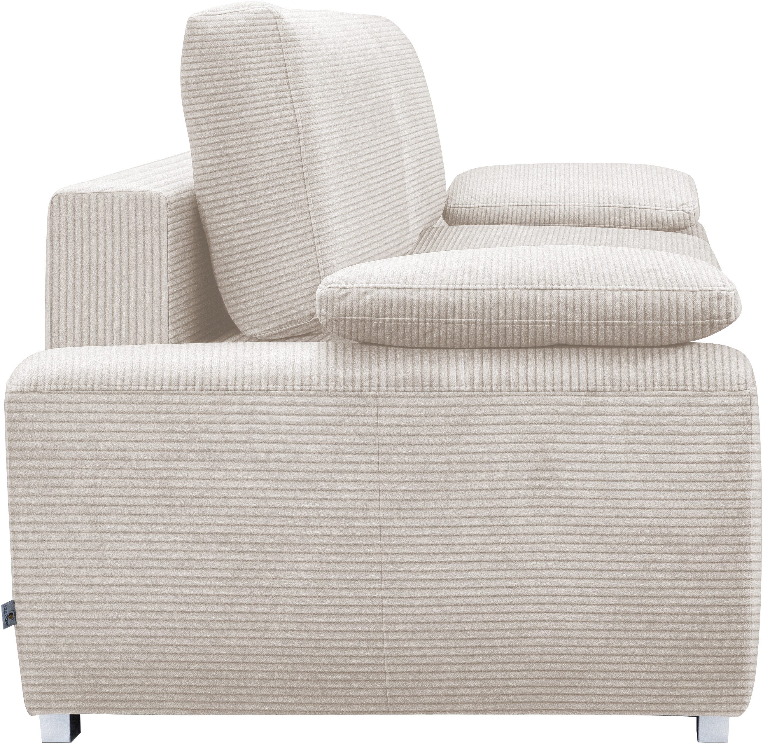 exxpo - sofa fashion 3-zitsbank SOLSBURY, comfortabel en gezellig, bank, slaapbank incl. pocketvering-bekleding, bedfunctie en opbergruimte, in cord