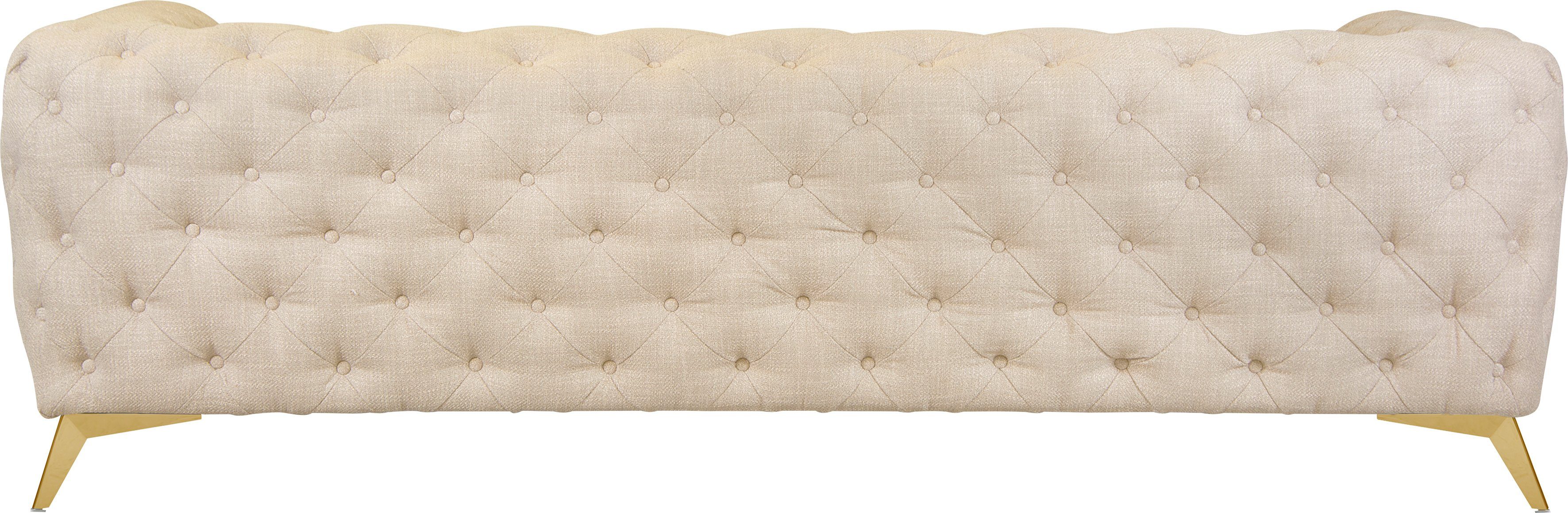 Leonique Chesterfield-bank Glynis luxueuze capitonnage, moderne chesterfield look, kleur van de poten ter keuze
