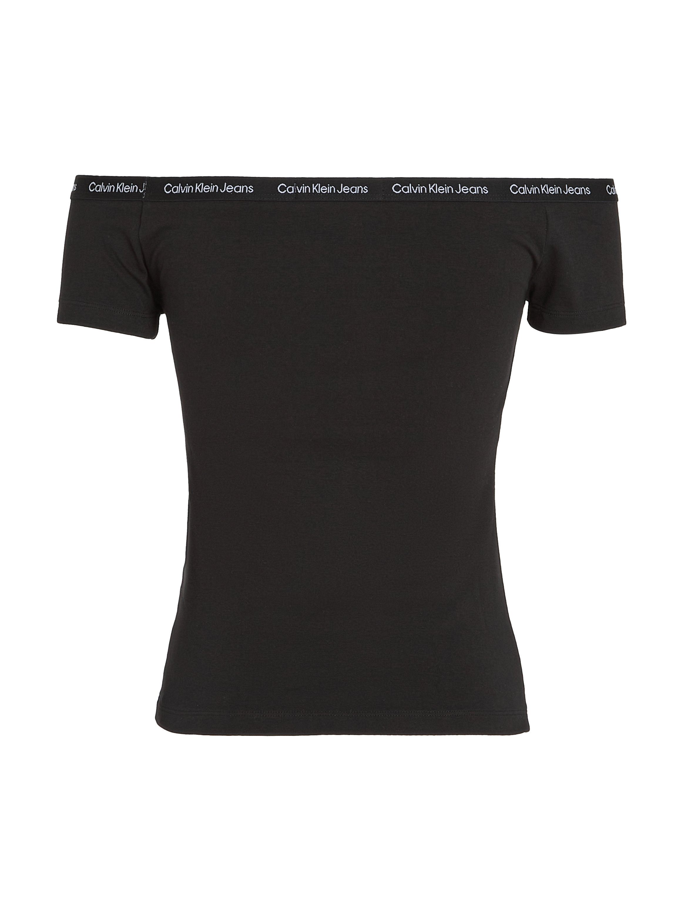 Calvin Klein T-shirt LOGO ELASTIC BARDOT TOP