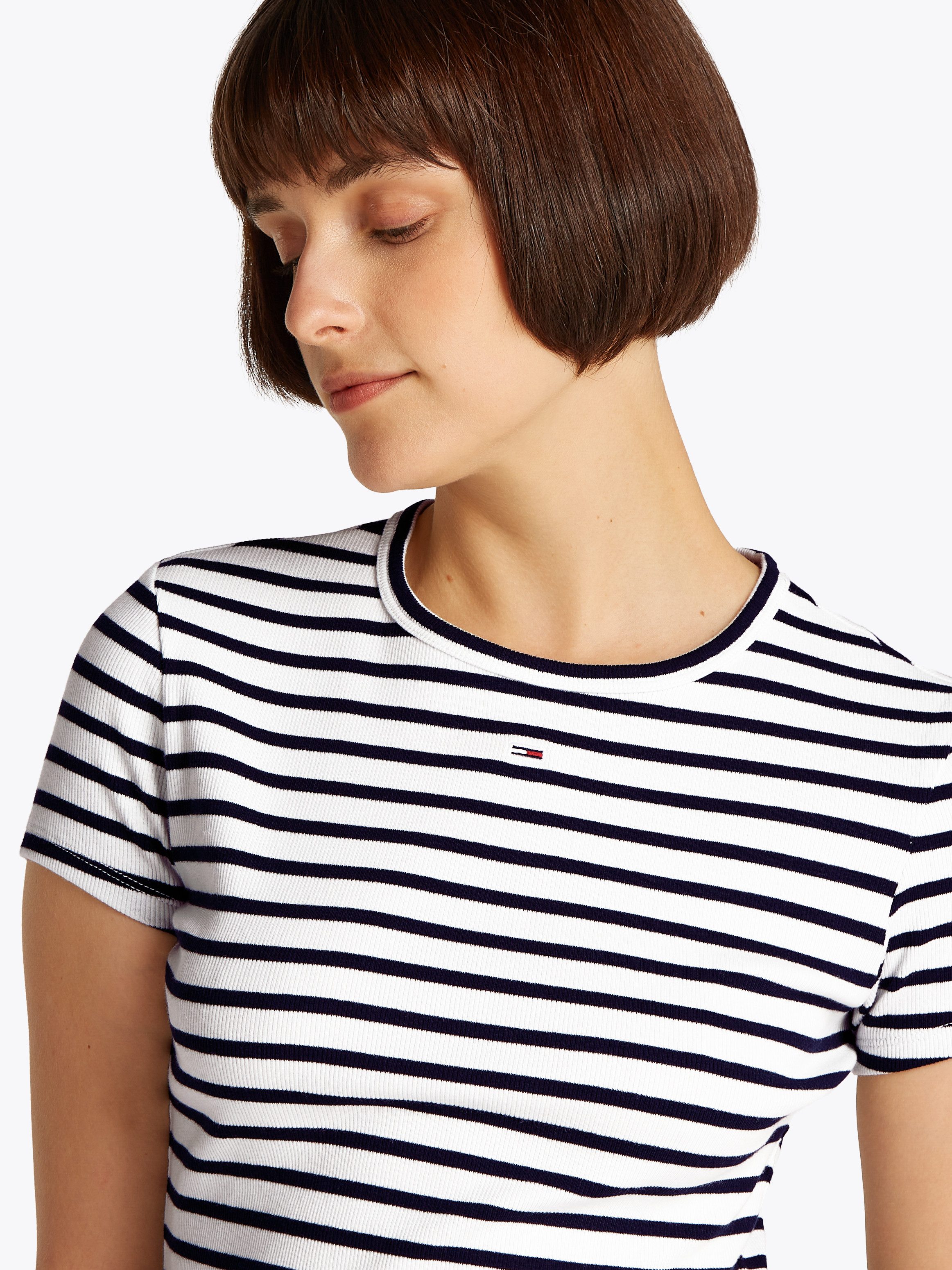 Tommy Jeans Curve T-shirt Slim Essential Rib