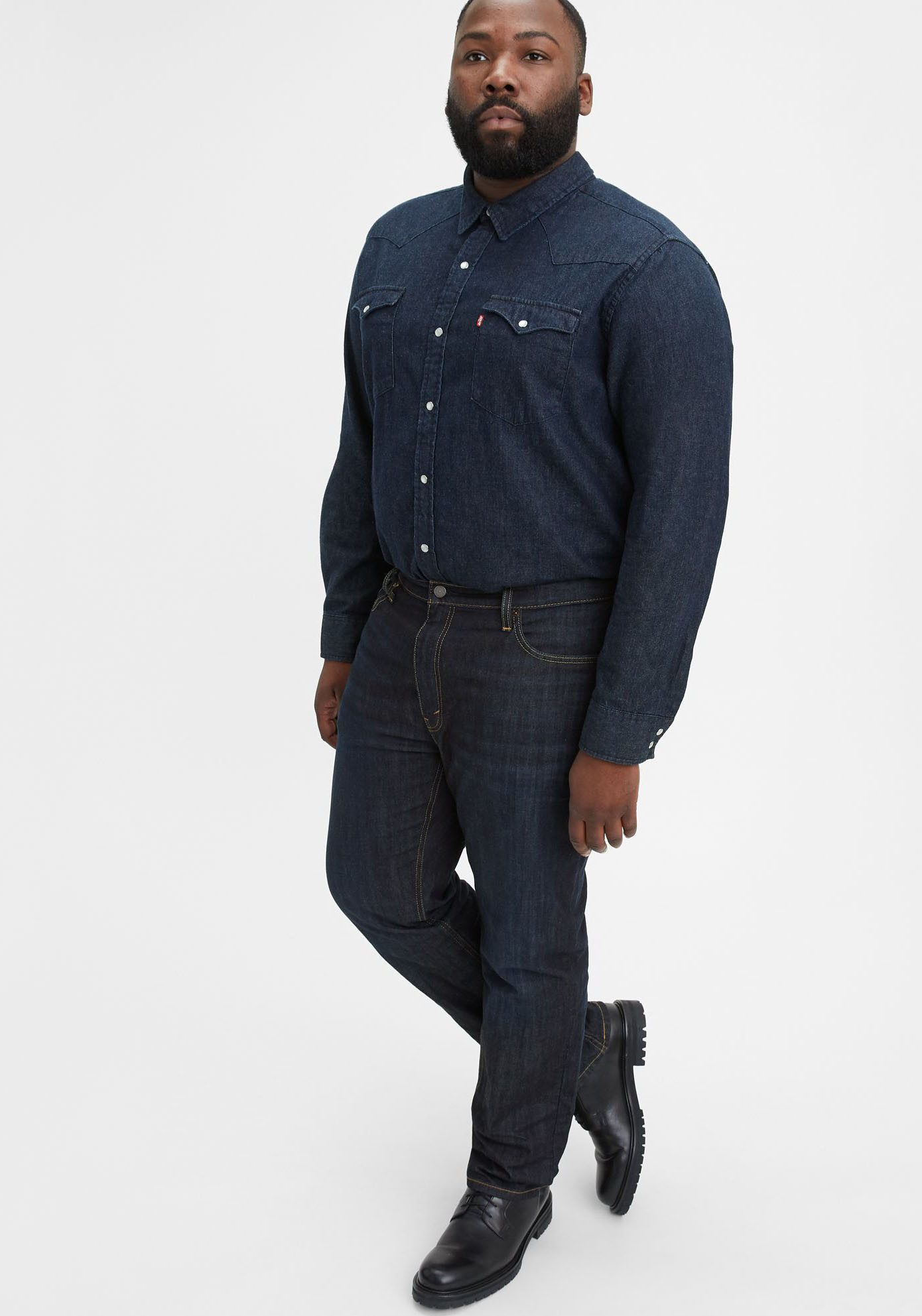 Levi's® Plus Regular fit jeans 541 TAPERED in five-pocketsstijl