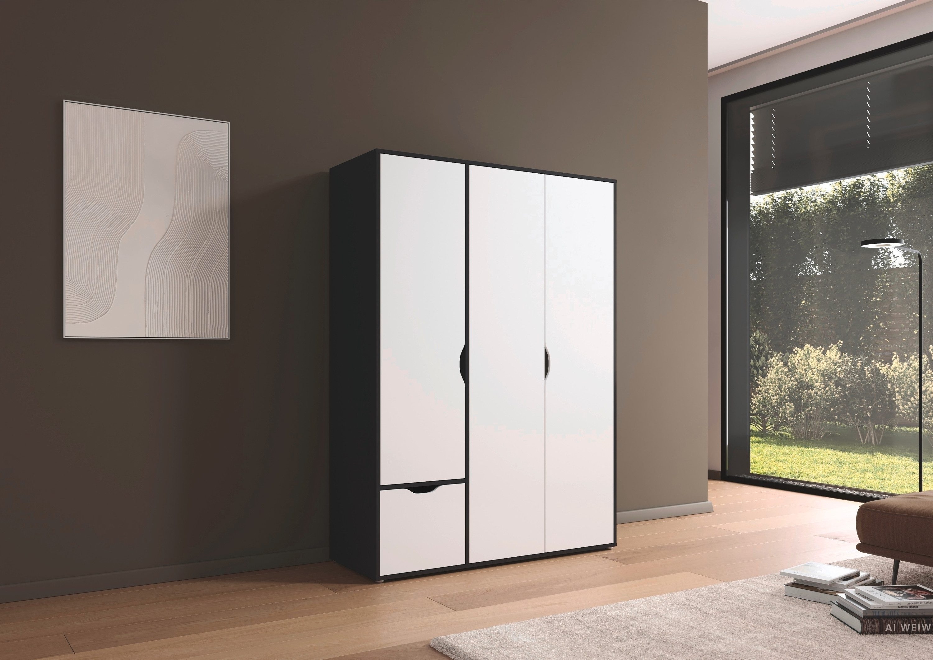 rauch Draaideurkast Kledingkast Kast Garderobe Wasmand NARAI met Laden Greefaansluitingen voor een greeploze look TOPSELLER MADE IN GERMANY