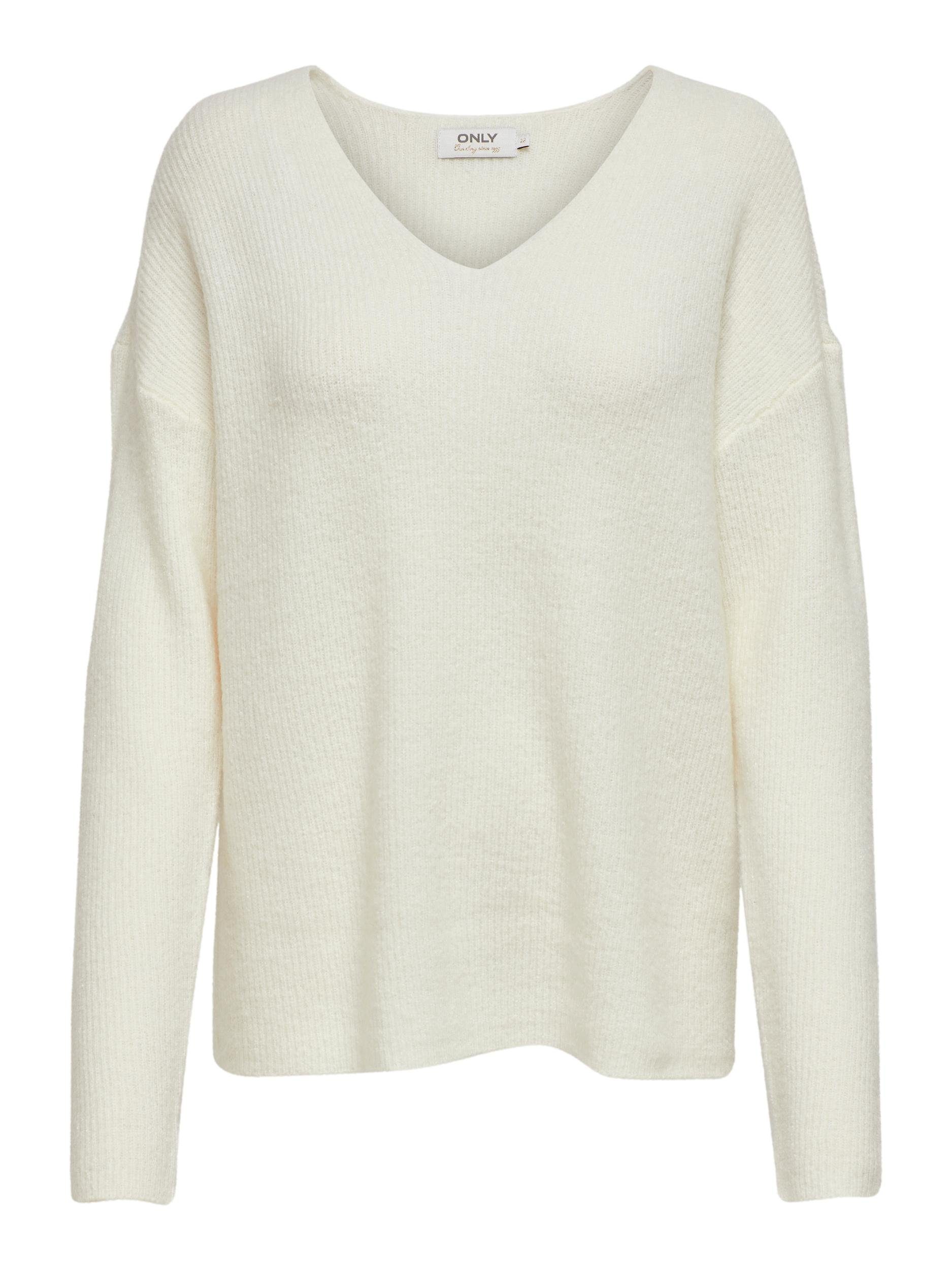 Only Trui met V-hals ONLCAMILLA V-NECK L S PULLOVER KNT NOOS