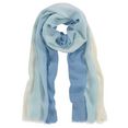 j.jayz modieuze sjaal ombrè-sjaal, meerkleurig verloop, rechthoekig model blauw
