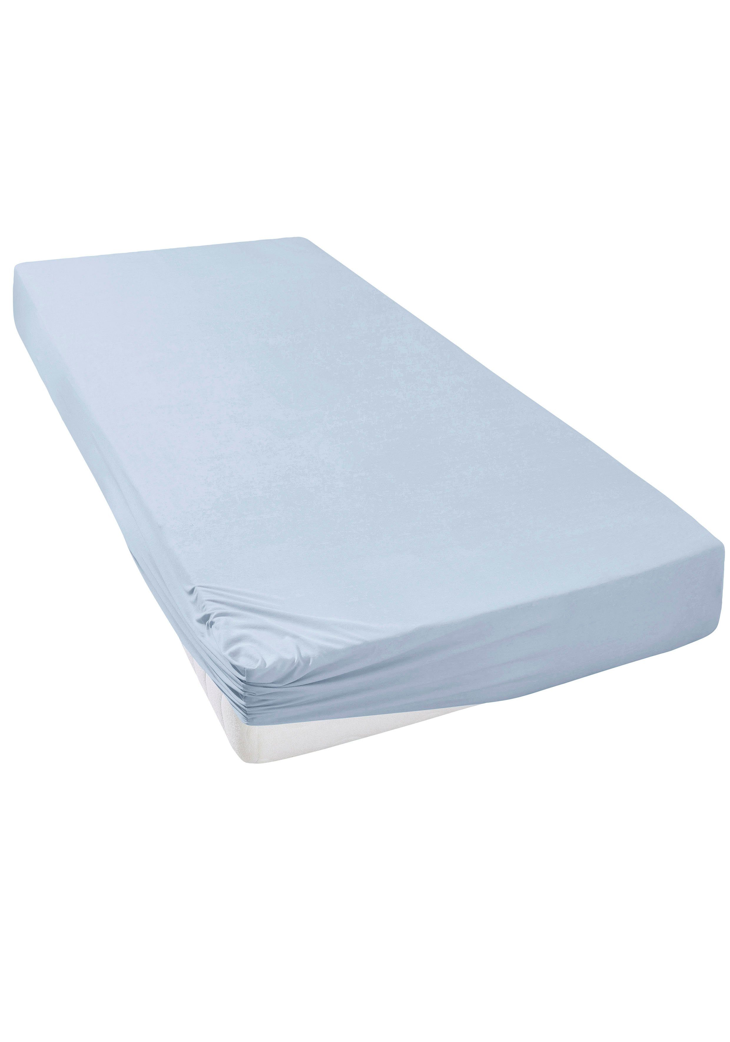 andas Hoeslaken Greta in mt. 90x200, 140x200 of 180x200 cm van katoen, voor matrassen tot 23 cm hoogte, laken, hoeslaken (1 stuk) hoeslakens maat