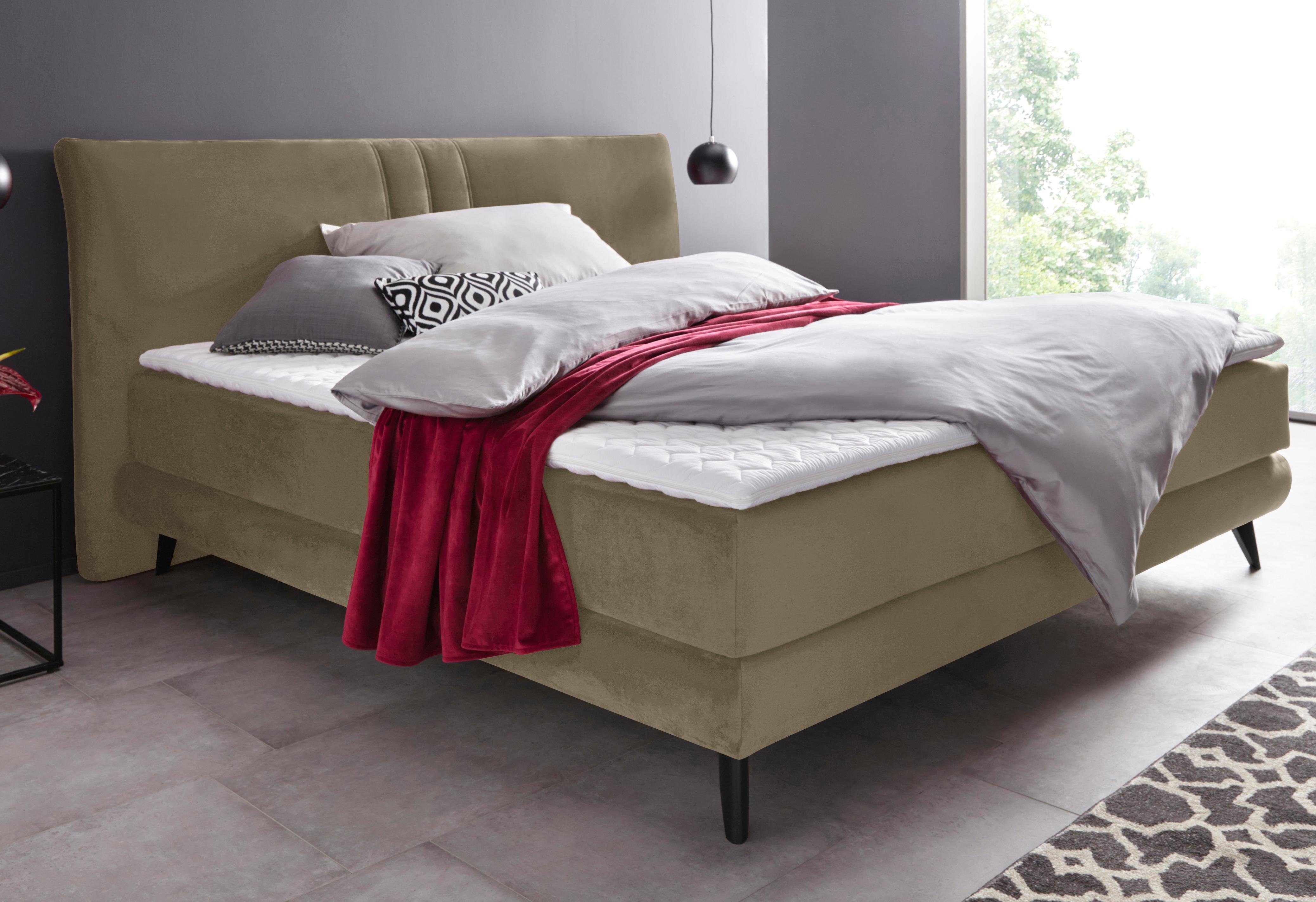 Places of Style Boxspring Skien incl. topmatras van koudschuim, 2 hardheden, 3 uitvoeringen