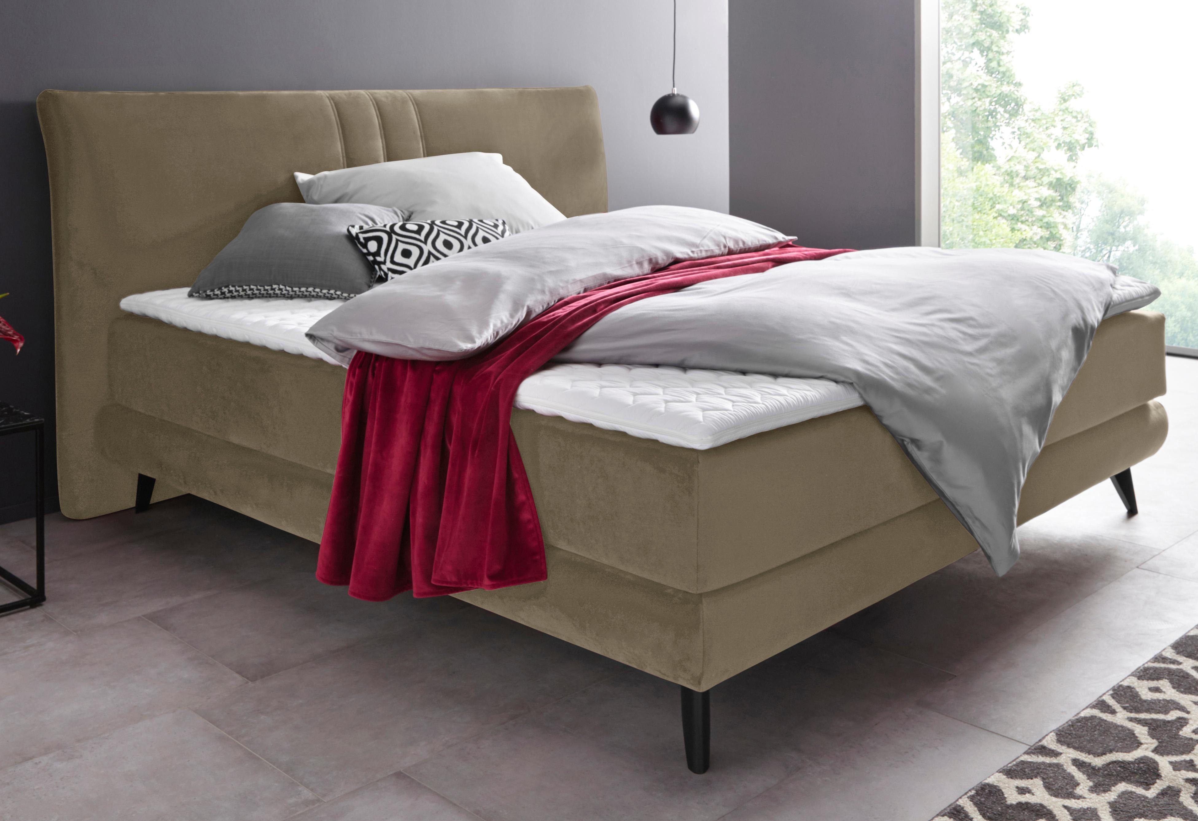 Places of Style Boxspring Skien incl. topmatras van koudschuim, 2 hardheden, 3 uitvoeringen