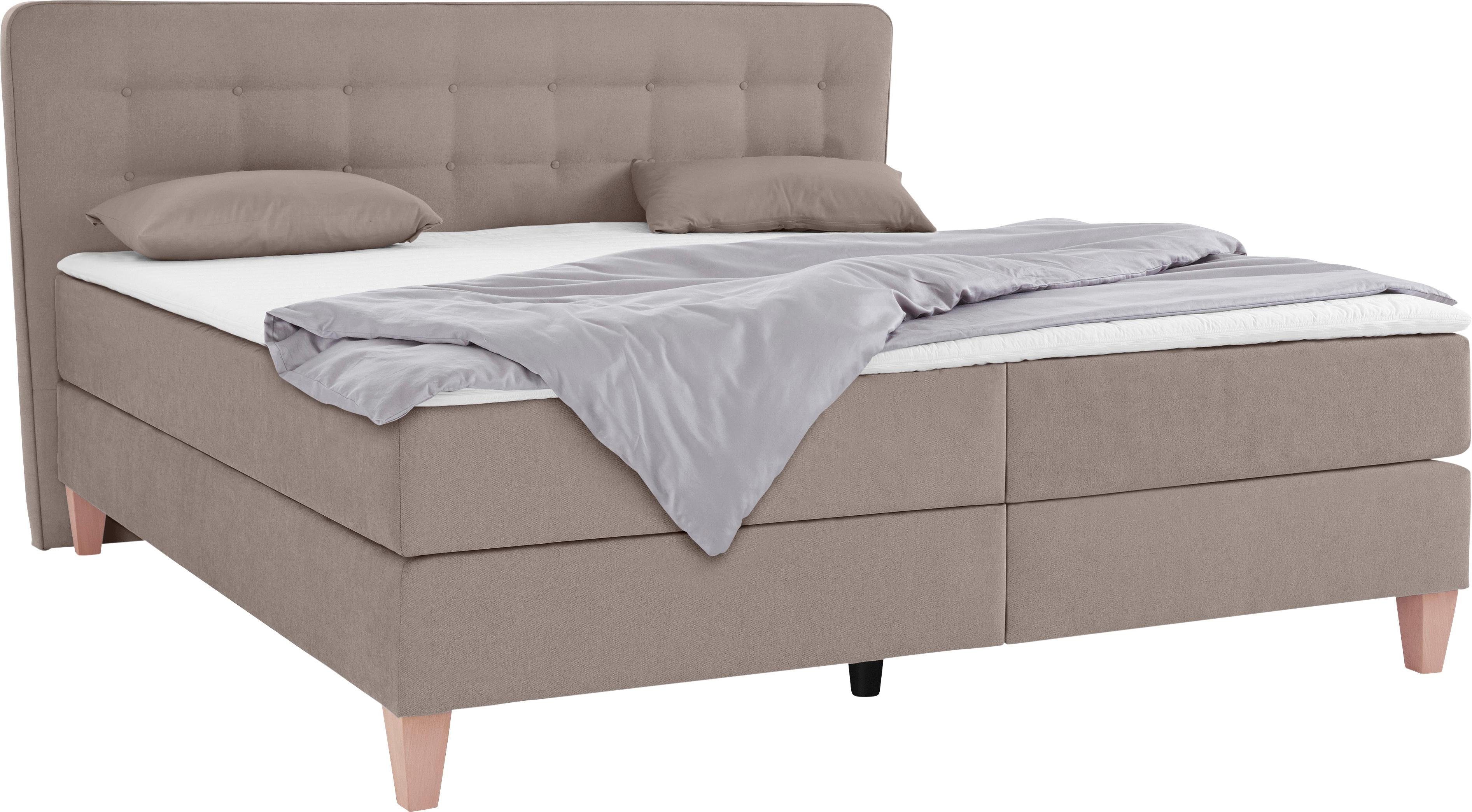 Home affaire Boxspring Ascola incl. topmatras, 5 breedten, 3 uitvoeringen, 2 hardheden