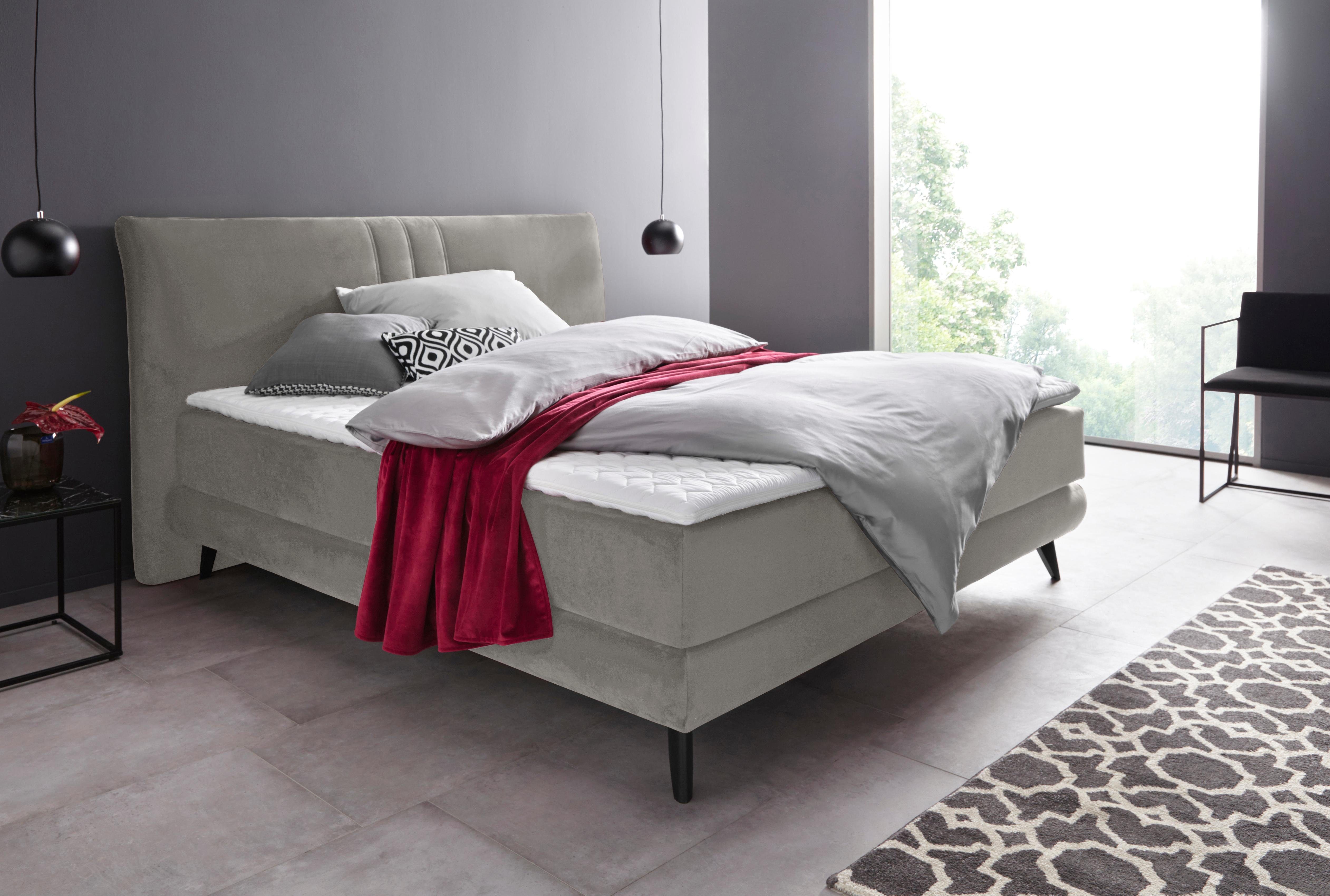 Places of Style Boxspring Skien incl. topmatras van koudschuim, 2 hardheden, 3 uitvoeringen