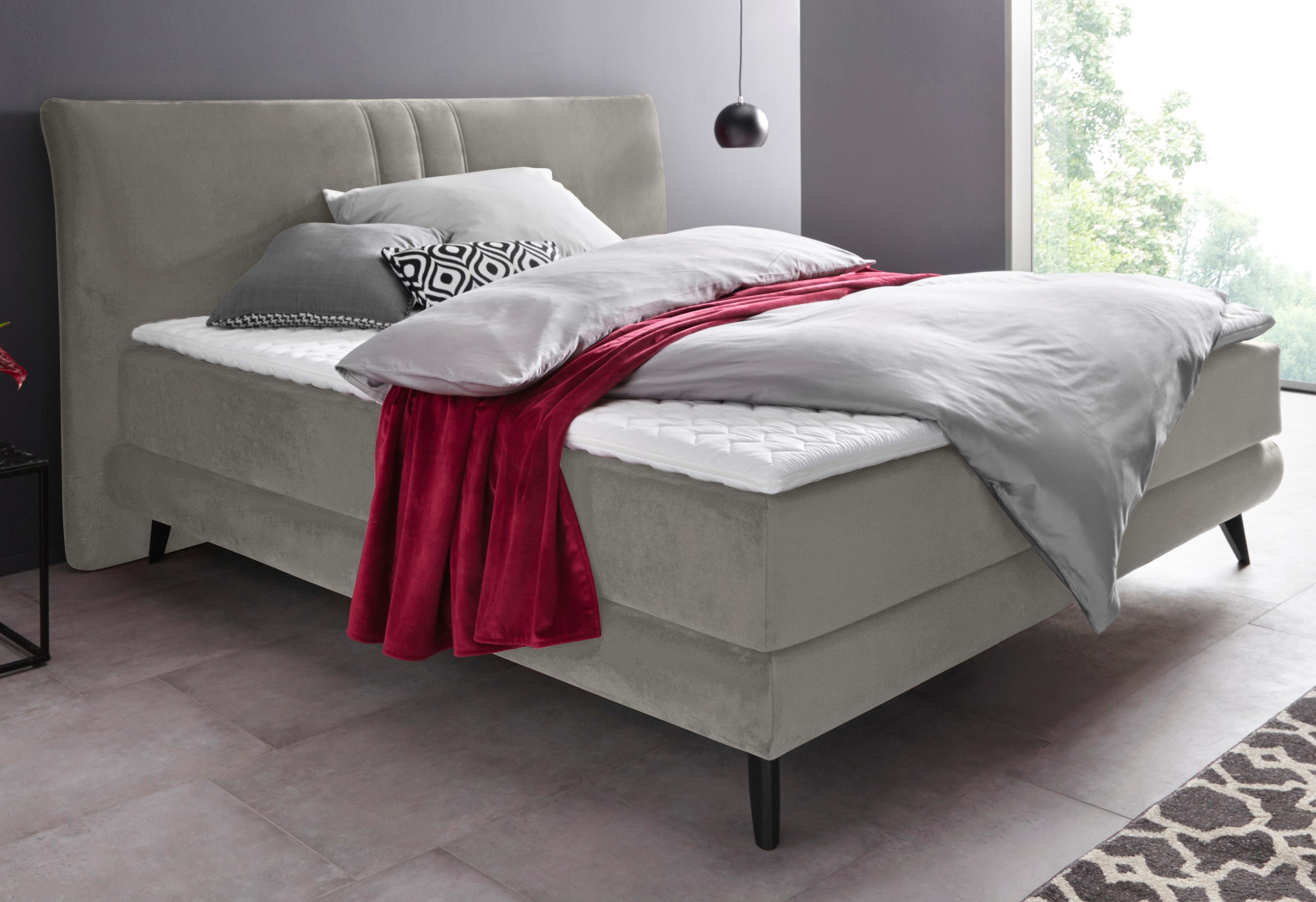 Places of Style Boxspring Skien incl. topmatras van koudschuim, 2 hardheden, 3 uitvoeringen