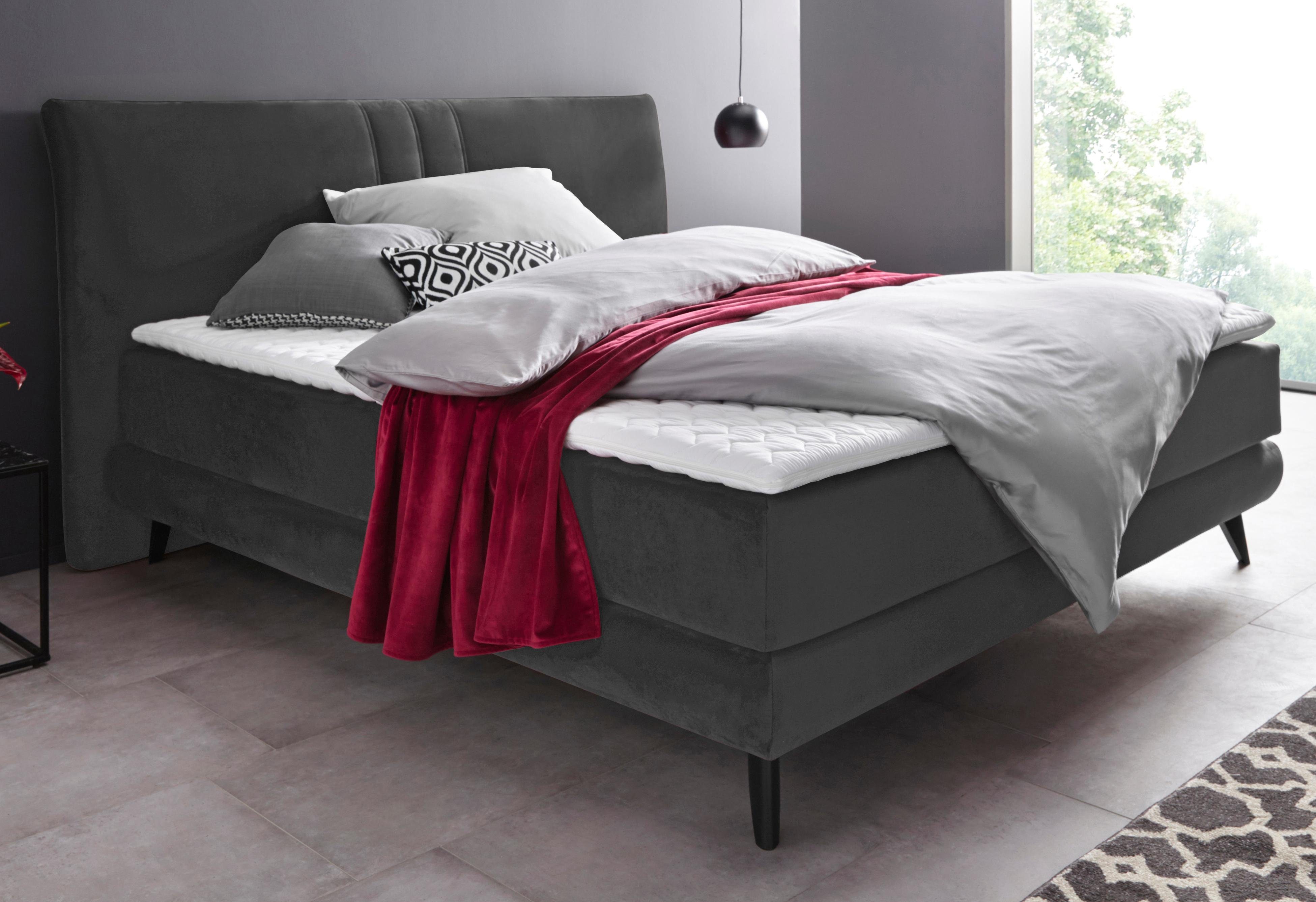 Places of Style Boxspring Skien incl. topmatras van koudschuim, 2 hardheden, 3 uitvoeringen