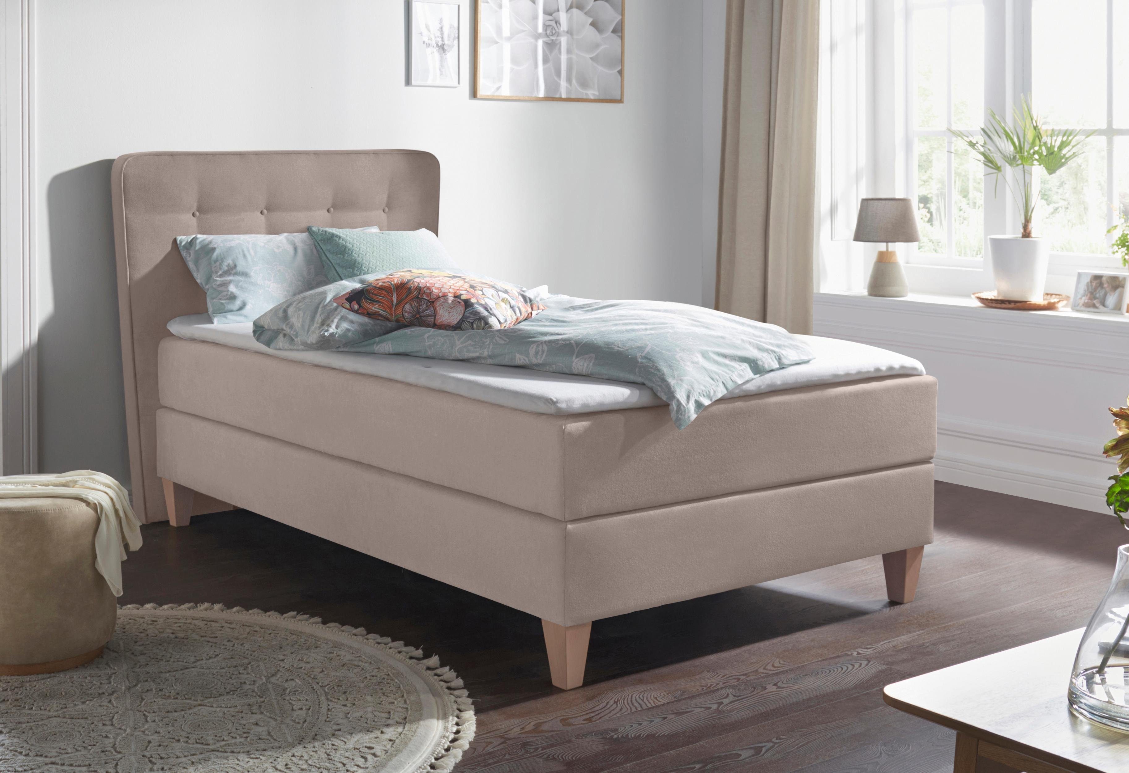 Home affaire Boxspring Ascola incl. topmatras, 5 breedten, 3 uitvoeringen, 2 hardheden
