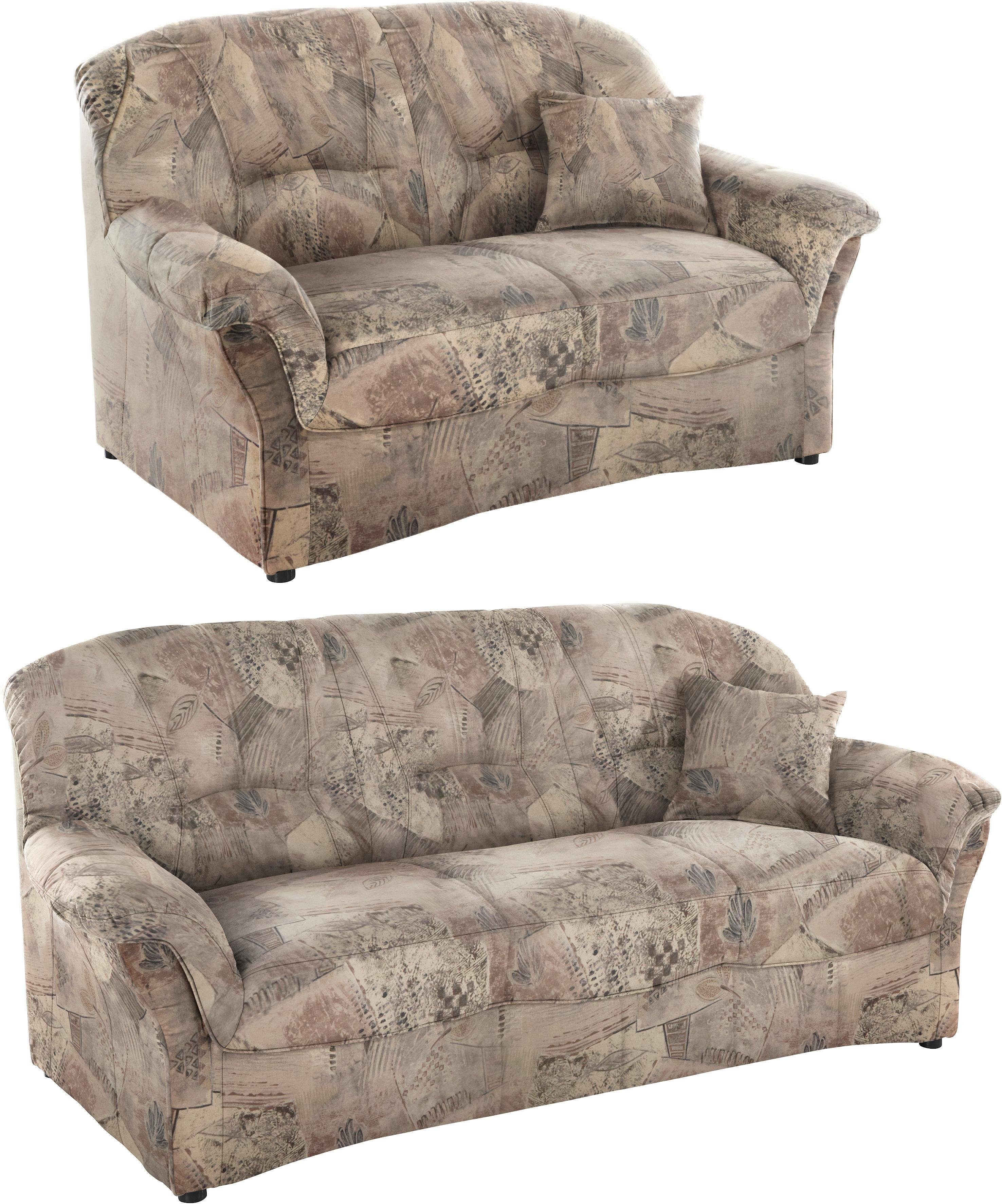DOMO collection Zithoek Bahia 3-zits & 2-zits set (set, 2-delig - 2-delig - 2-delig)