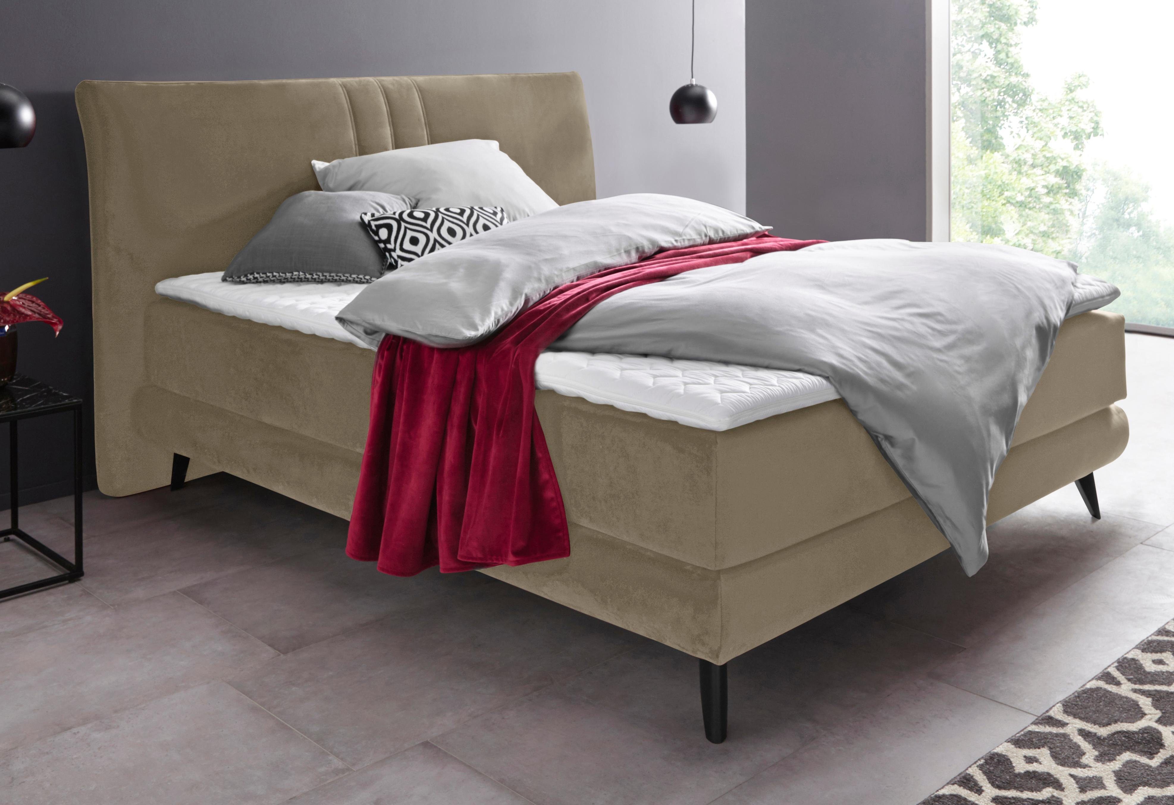 Places of Style Boxspring Skien incl. topmatras van koudschuim, 2 hardheden, 3 uitvoeringen