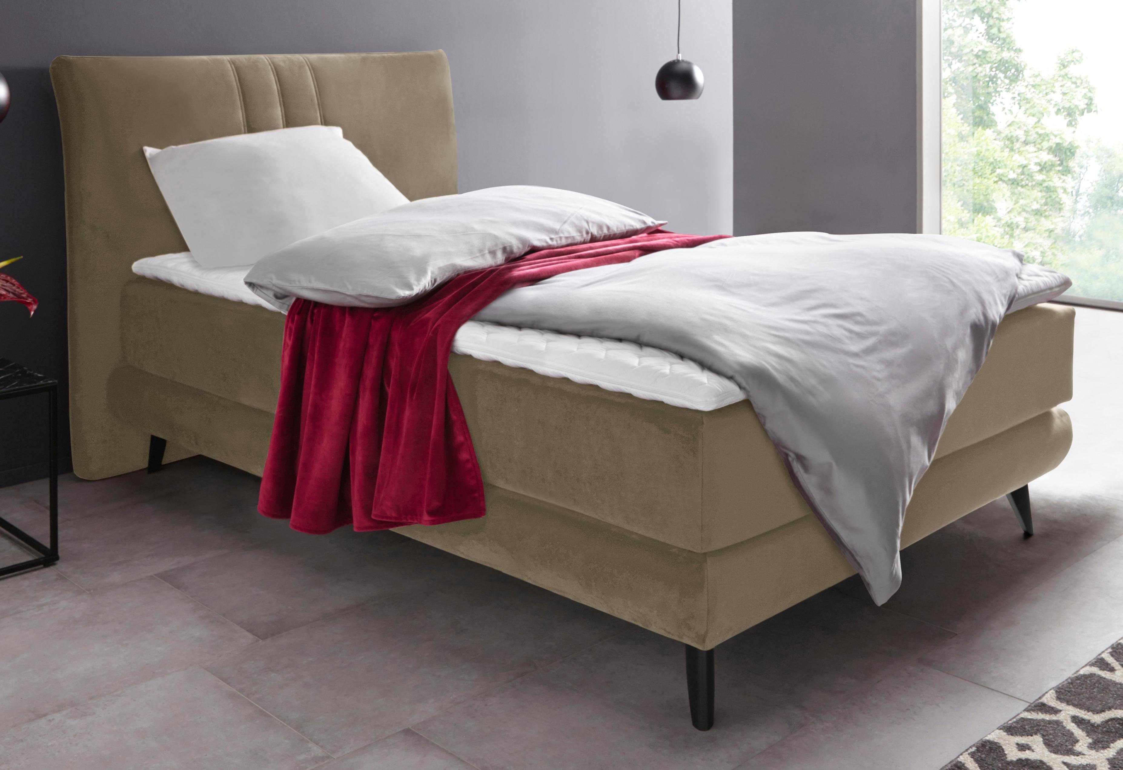 Places of Style Boxspring Skien incl. topmatras van koudschuim, 2 hardheden, 3 uitvoeringen