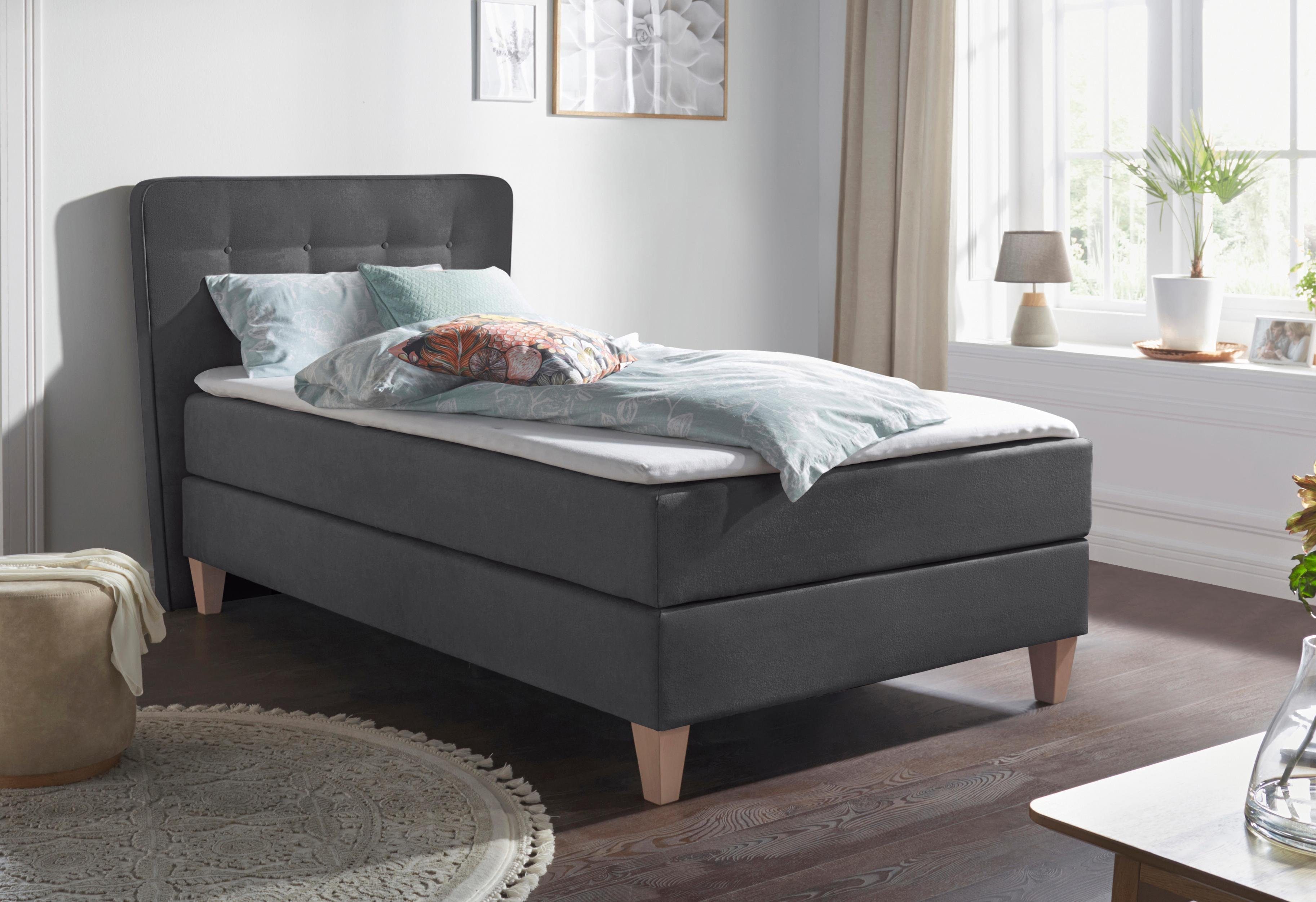 Home affaire Boxspring Ascola incl. topmatras, 5 breedten, 3 uitvoeringen, 2 hardheden