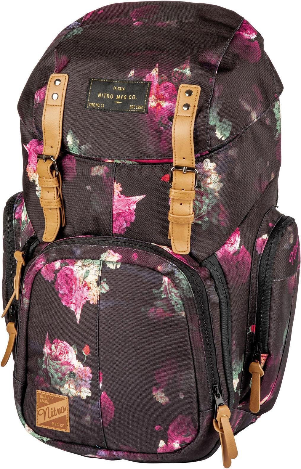 NITRO Laptoprugzak Weekendtas Reiserugzak met laptopvak, schoolrugzak, wanderrugzak unisex aktetassen & laptoptassen zwart