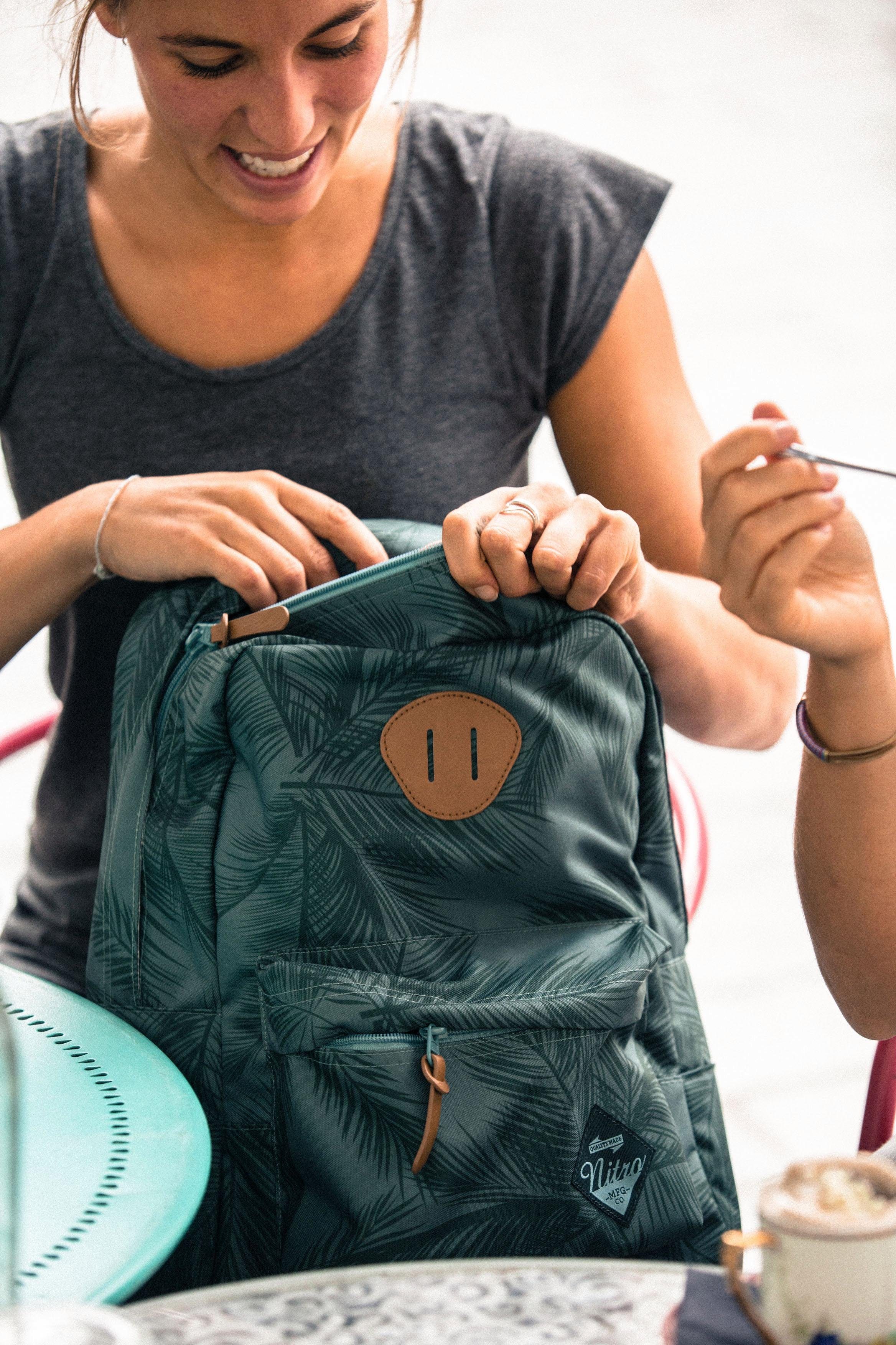NITRO Vrijetijdsrugzak Urban Classic Daypack met laptopvak, alledaagse rugzak, schoolrugzak