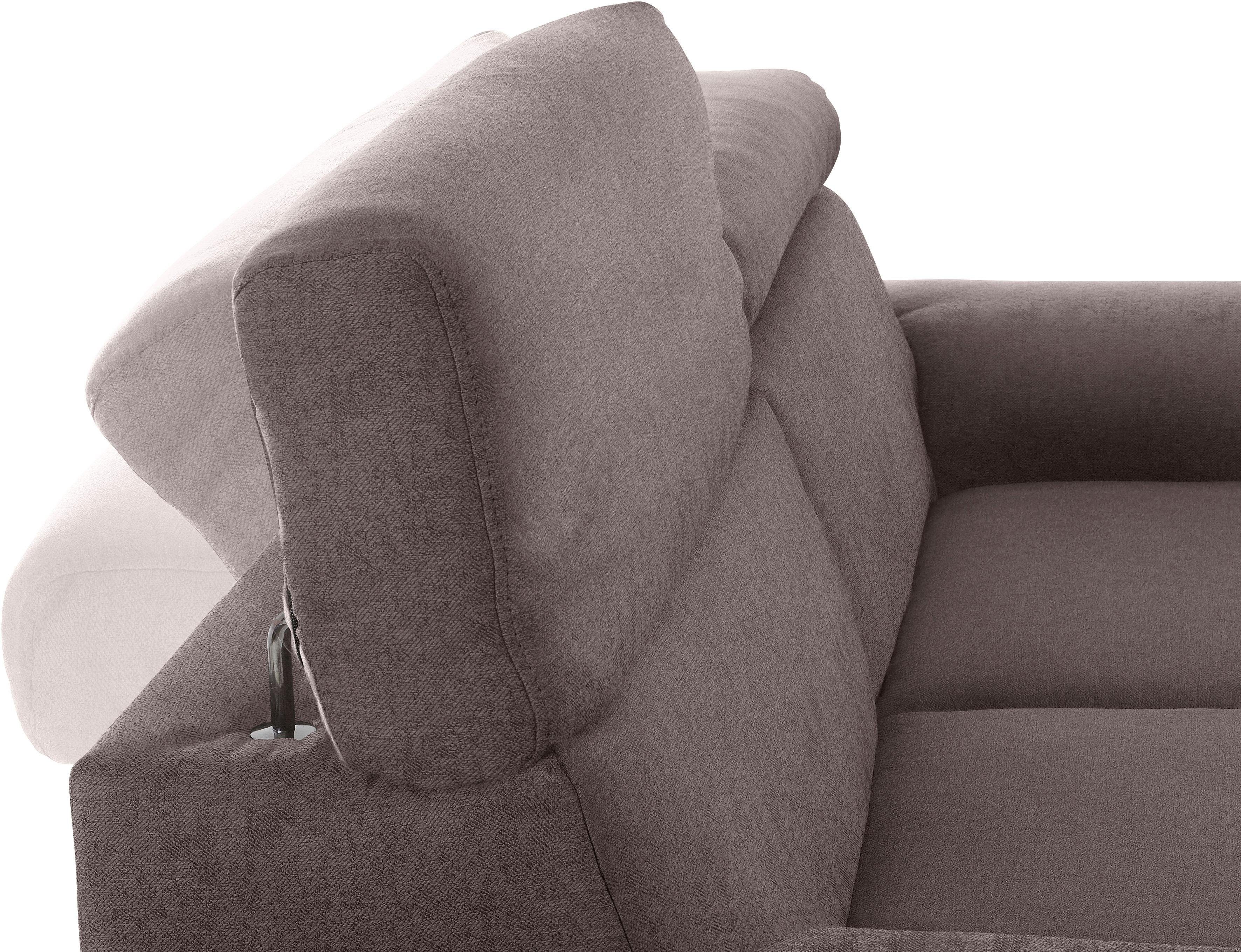 DOMO collection 2,5-zitsbank Mira elegant en modern, comfortabel, vrij in de ruimte te plaatsen