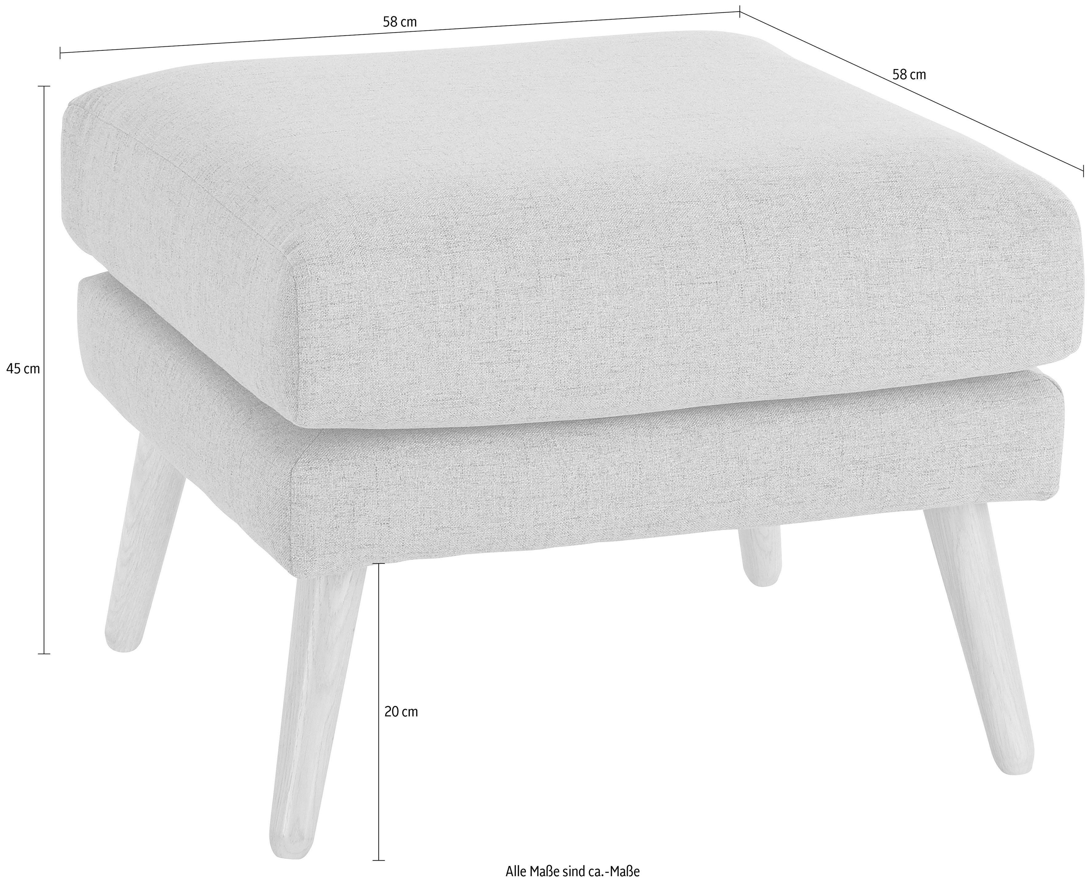andas Hocker Bille met eiken poten, design by morten georgsen