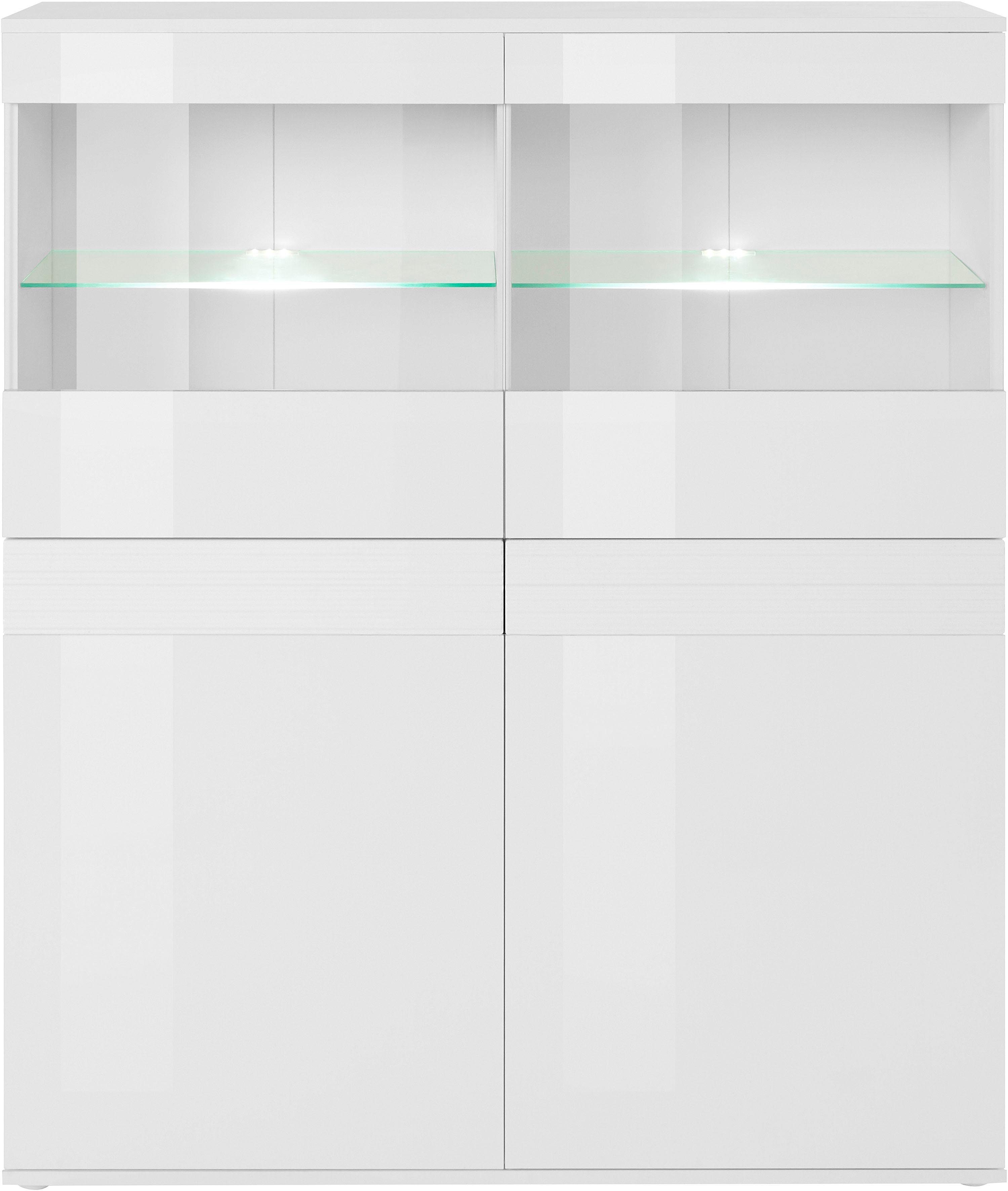 borchardt Möbel Vitrinekast Florence Hoogte 125 cm