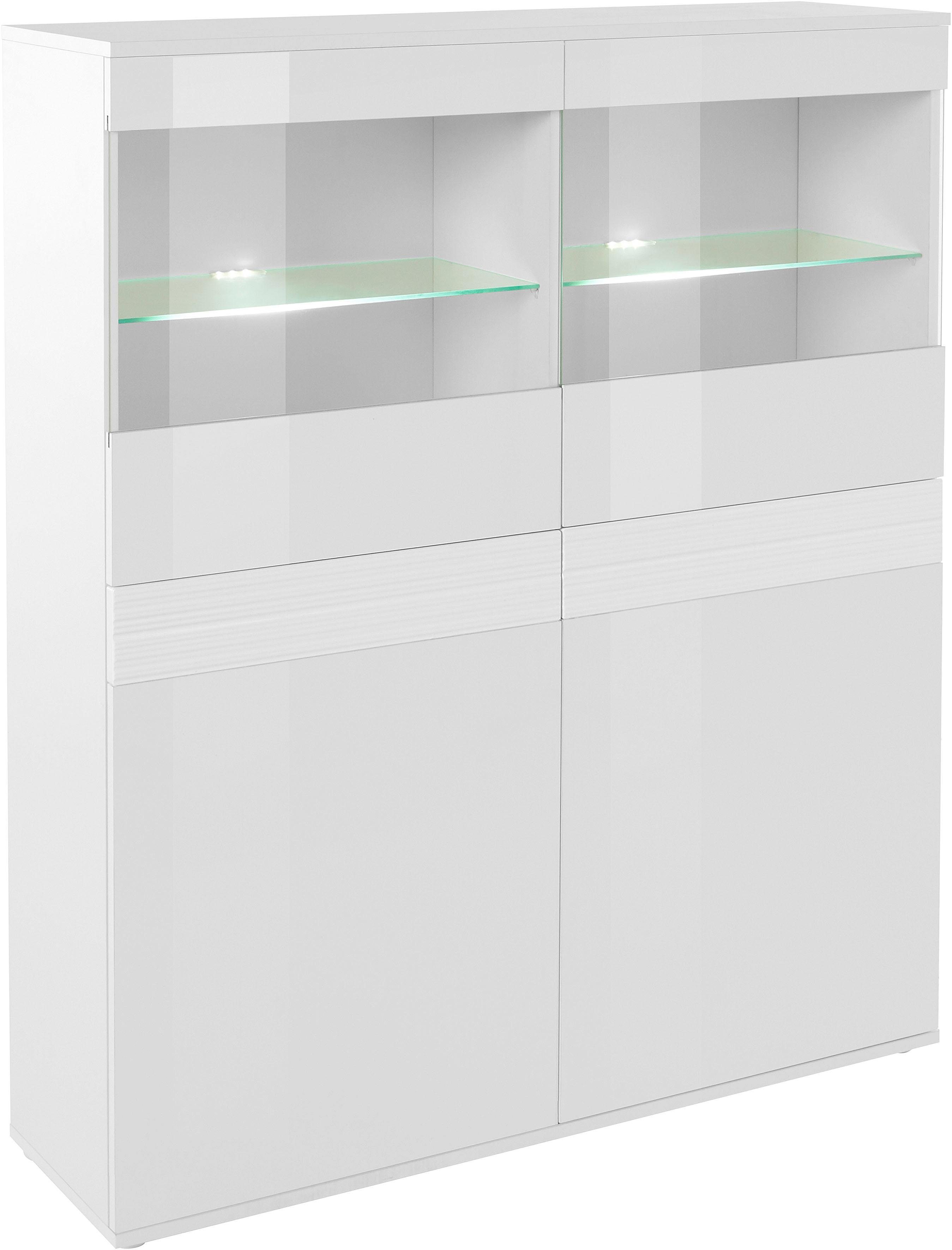 borchardt Möbel Vitrinekast Florence Hoogte 125 cm